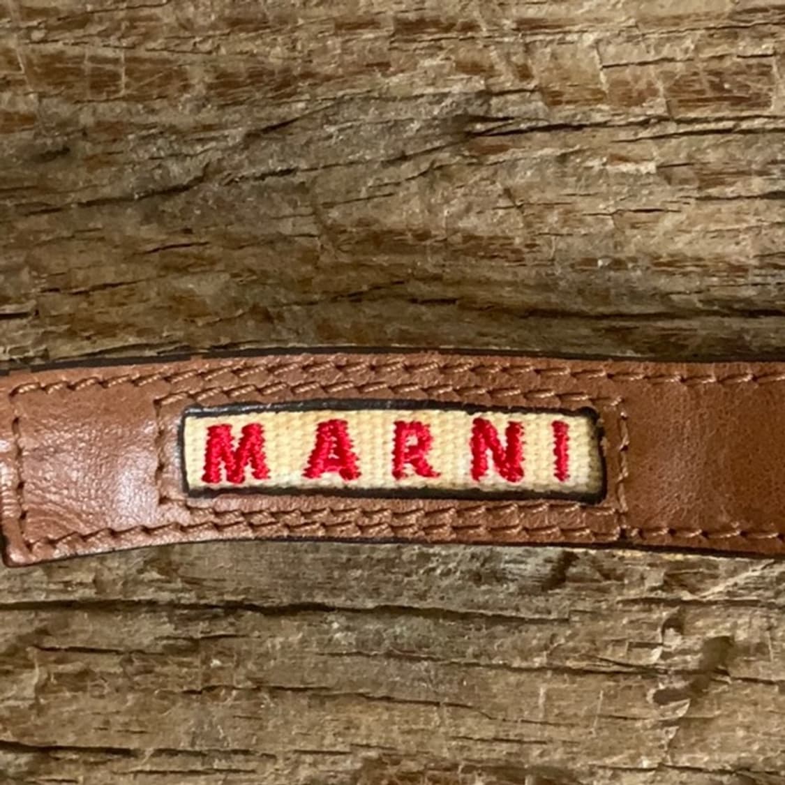 MARNI 마르니 아카이브 라인스톤 우드비즈 패브릭자수장식 우븐 랩 벨트 상품이미지7
