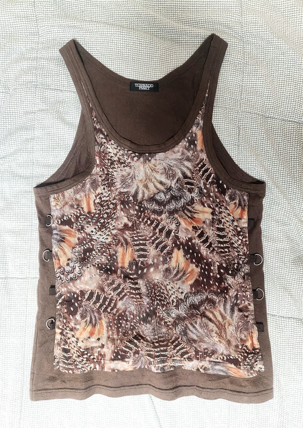 Tornado mart feather tank top 상품이미지1