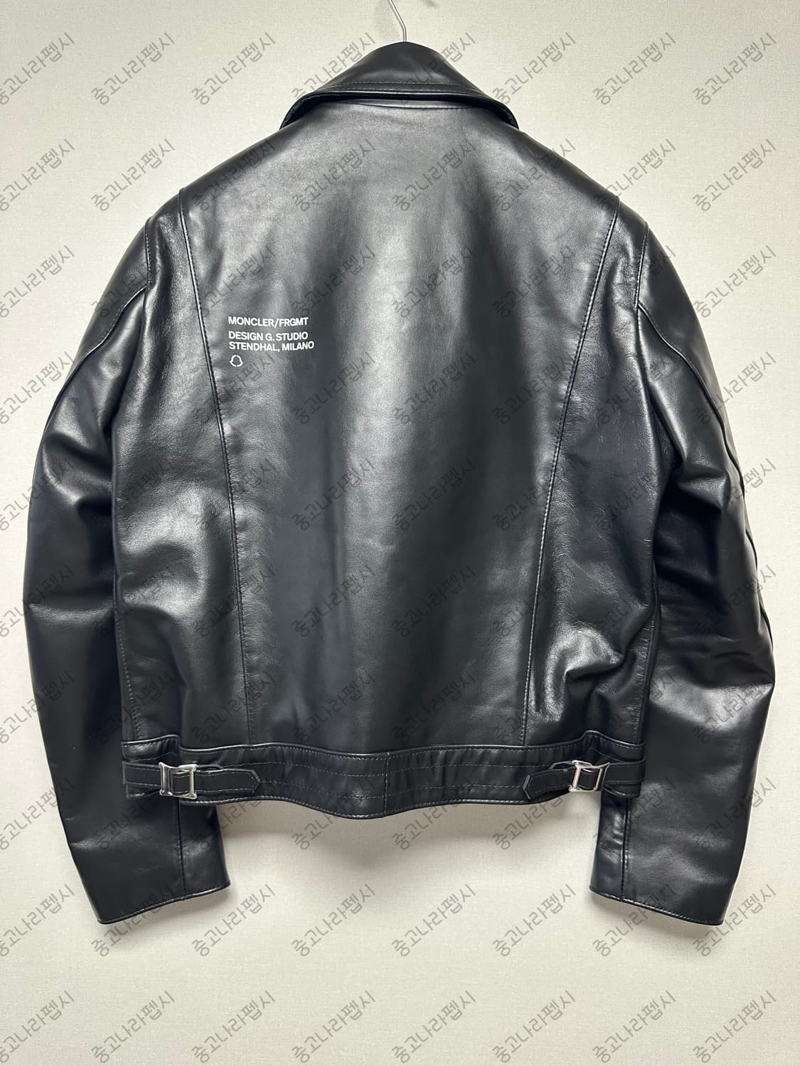 루이스레더×프라그먼트×몽클레르 홀스하이드 사이클론 가죽자켓 상품이미지2