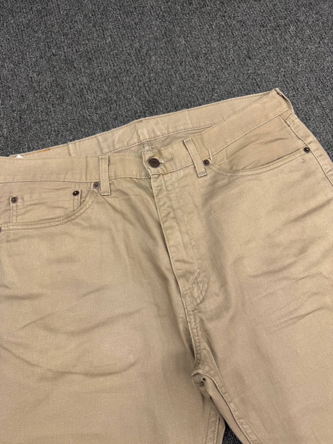 36)리바이스 빈티지 505 베이지 코튼 팬츠 상품이미지4