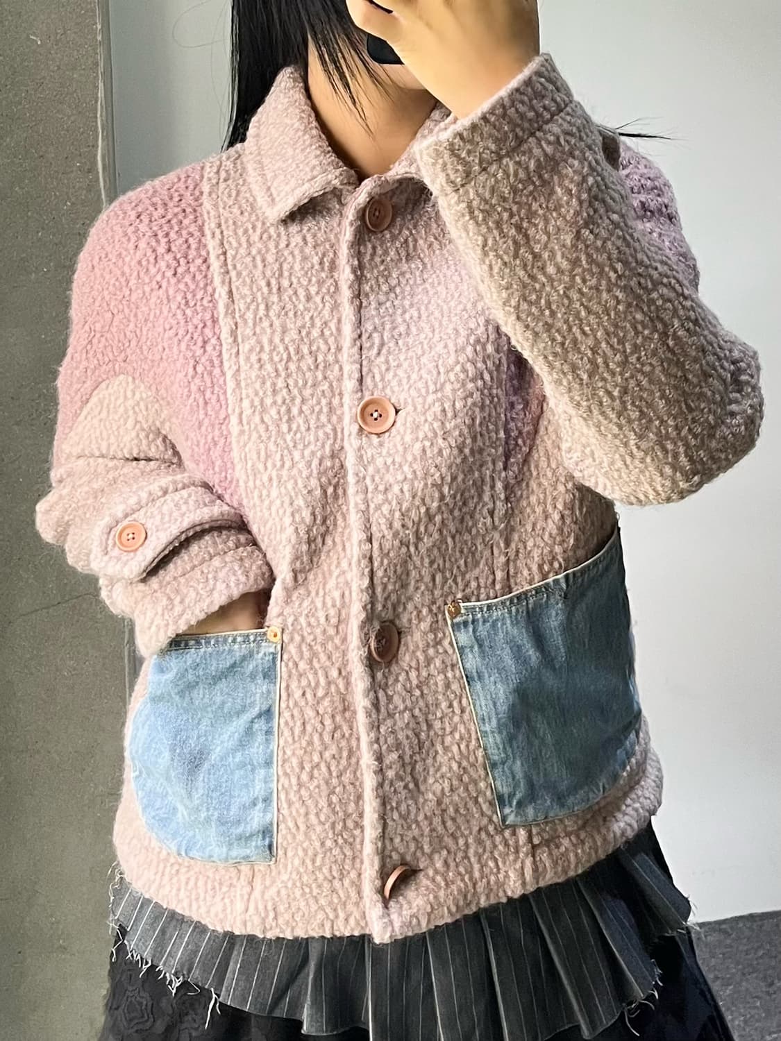 디젤 모브앤데님 트위드 자켓 상품이미지2