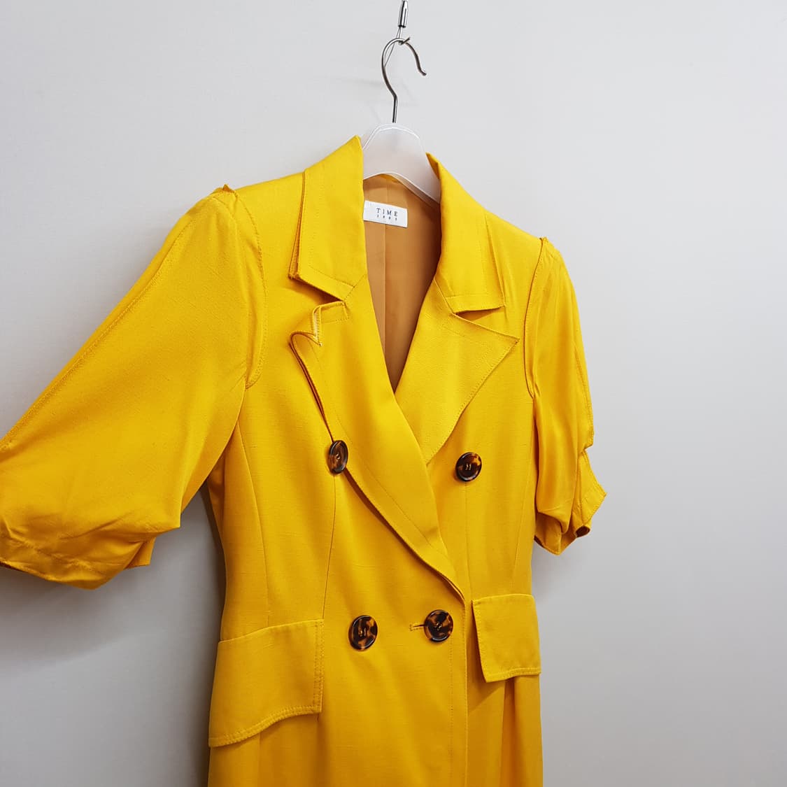 한섬 타임 더블버튼 반팔 원피스 82-94-160사이즈 상품이미지4