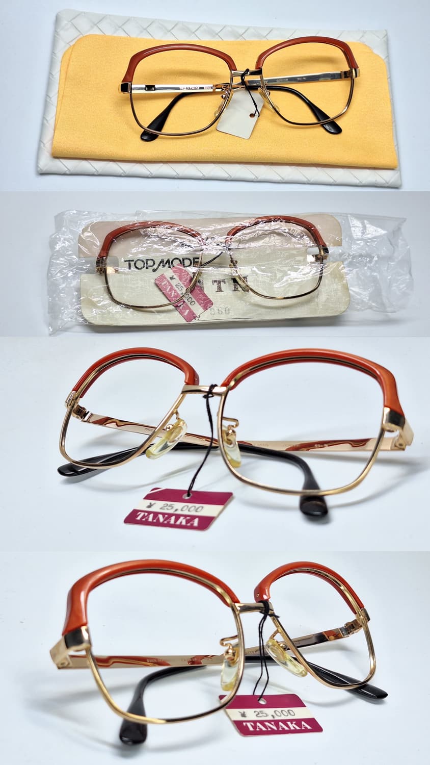 프랑스제 빈티지 데드스톡 미사용/LAMY CORINNE 하금테 금장 안경 상품이미지3