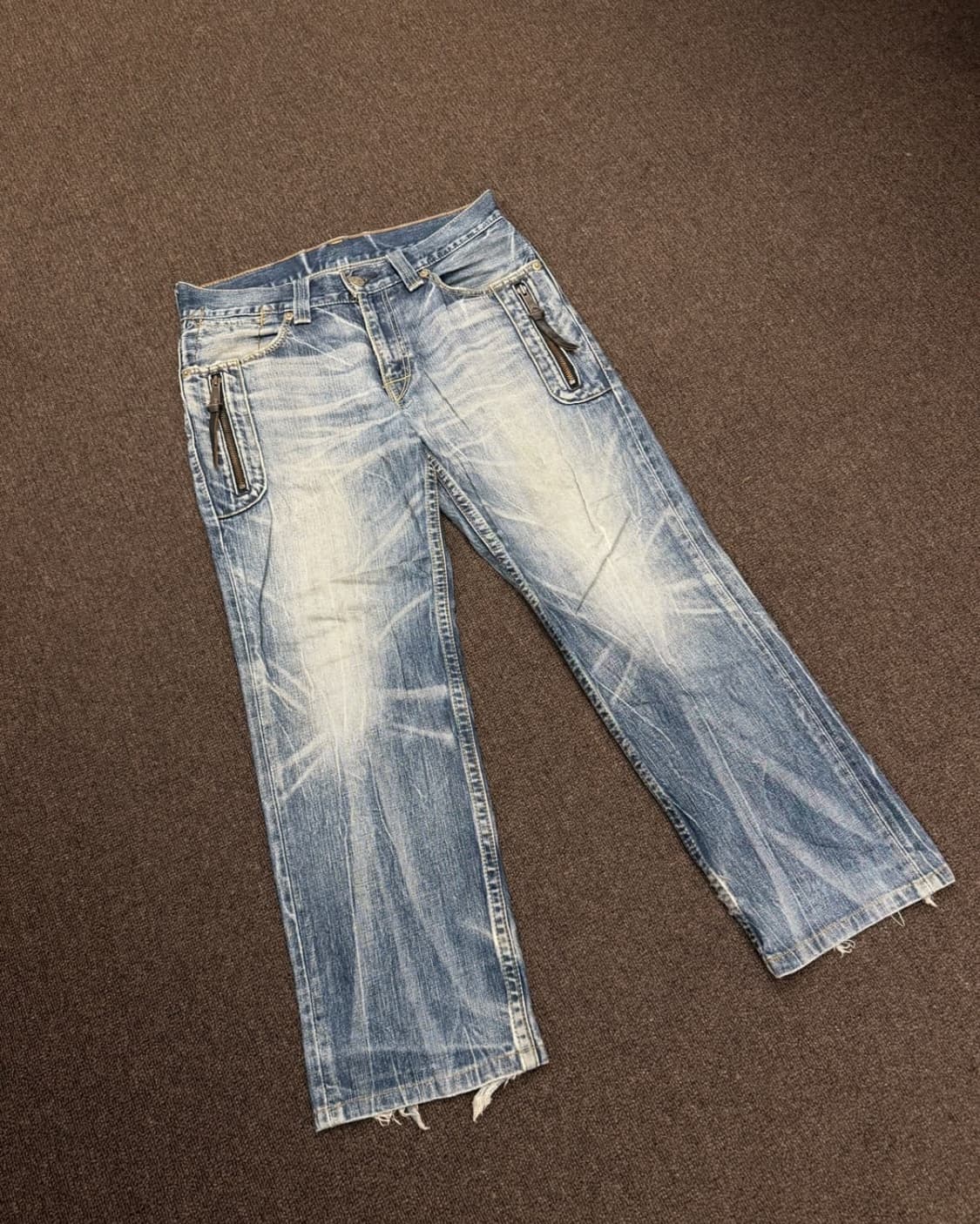 34)리바이스 502 빈티지 워싱 데님팬츠 상품이미지1