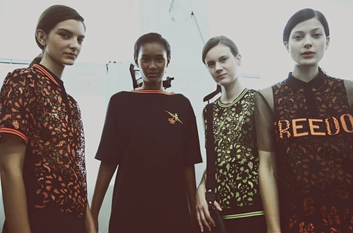 새상품 MSGM 레이스 반팔 티셔츠 블랙 38(55사이즈) 상품이미지2