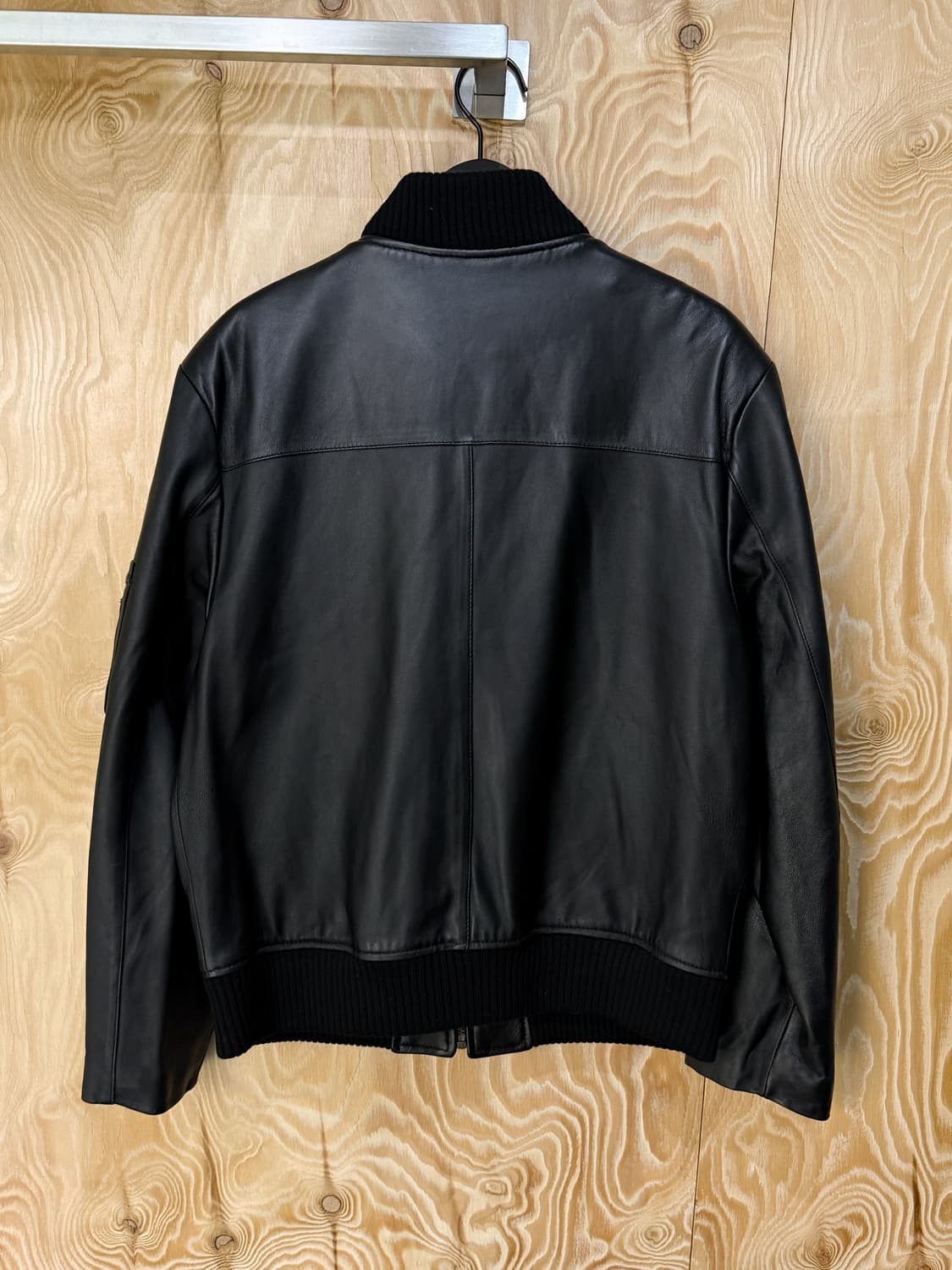 Chiffons 램 레더 봄버 자켓 상품이미지4