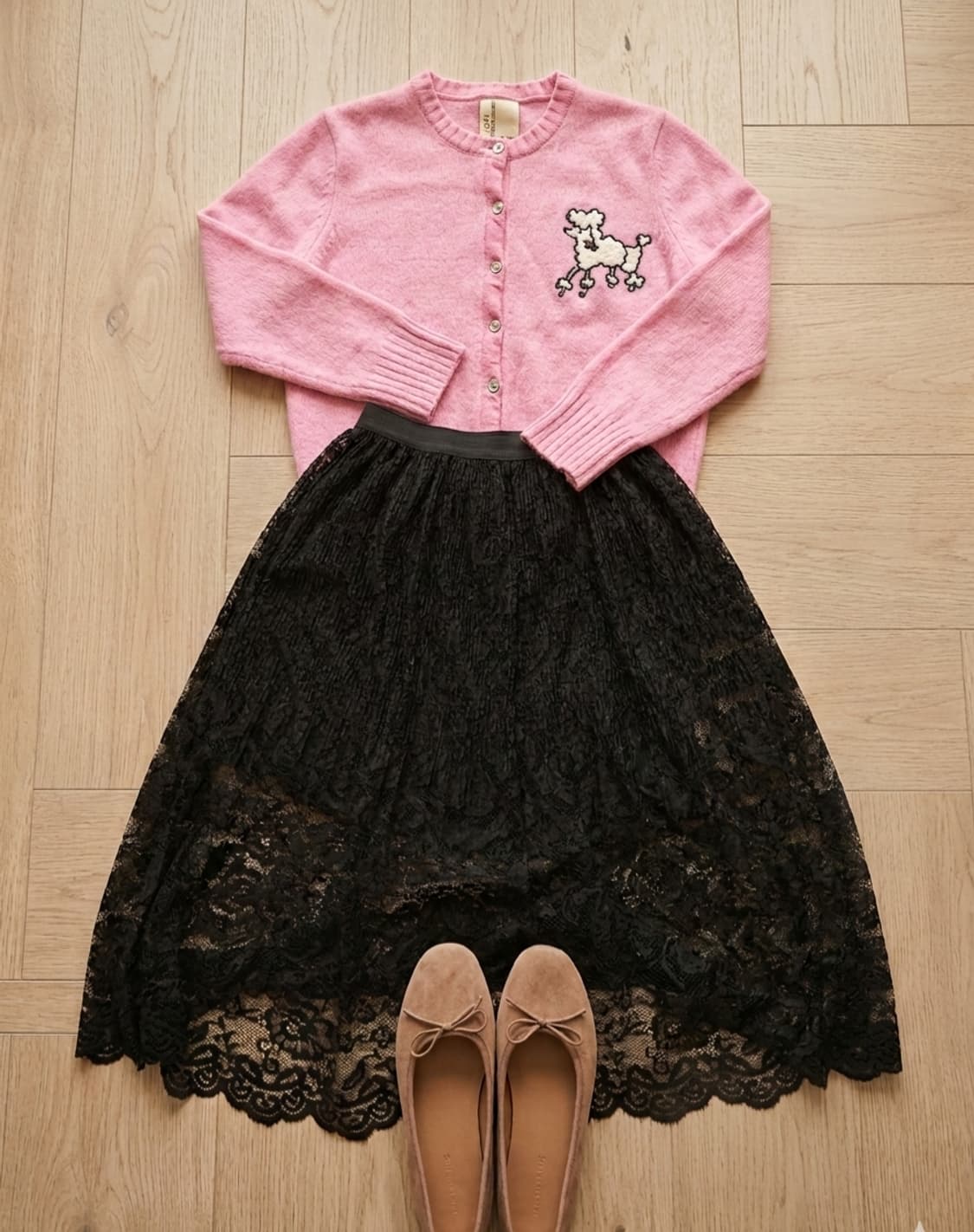 [러블리&시크] 새상품블랙 레이스 롱 스커트 판매합니다 상품이미지1