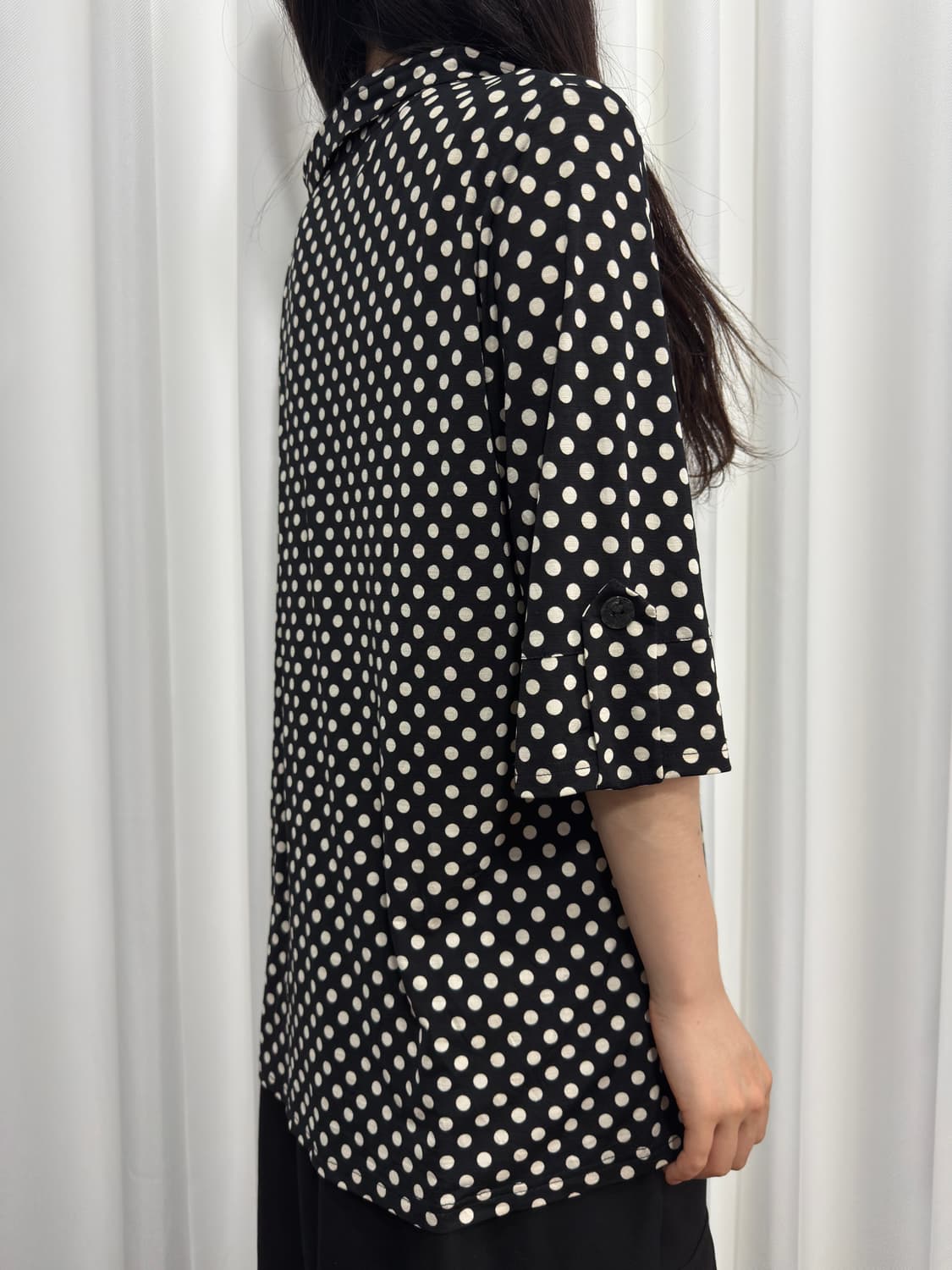 dot button blouse 상품이미지4