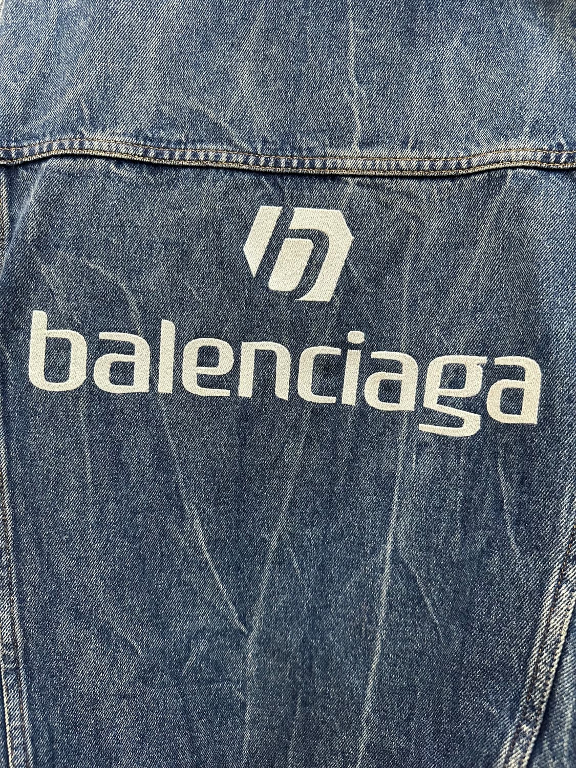 발렌시아가 백로고 데님 자켓 상품이미지2