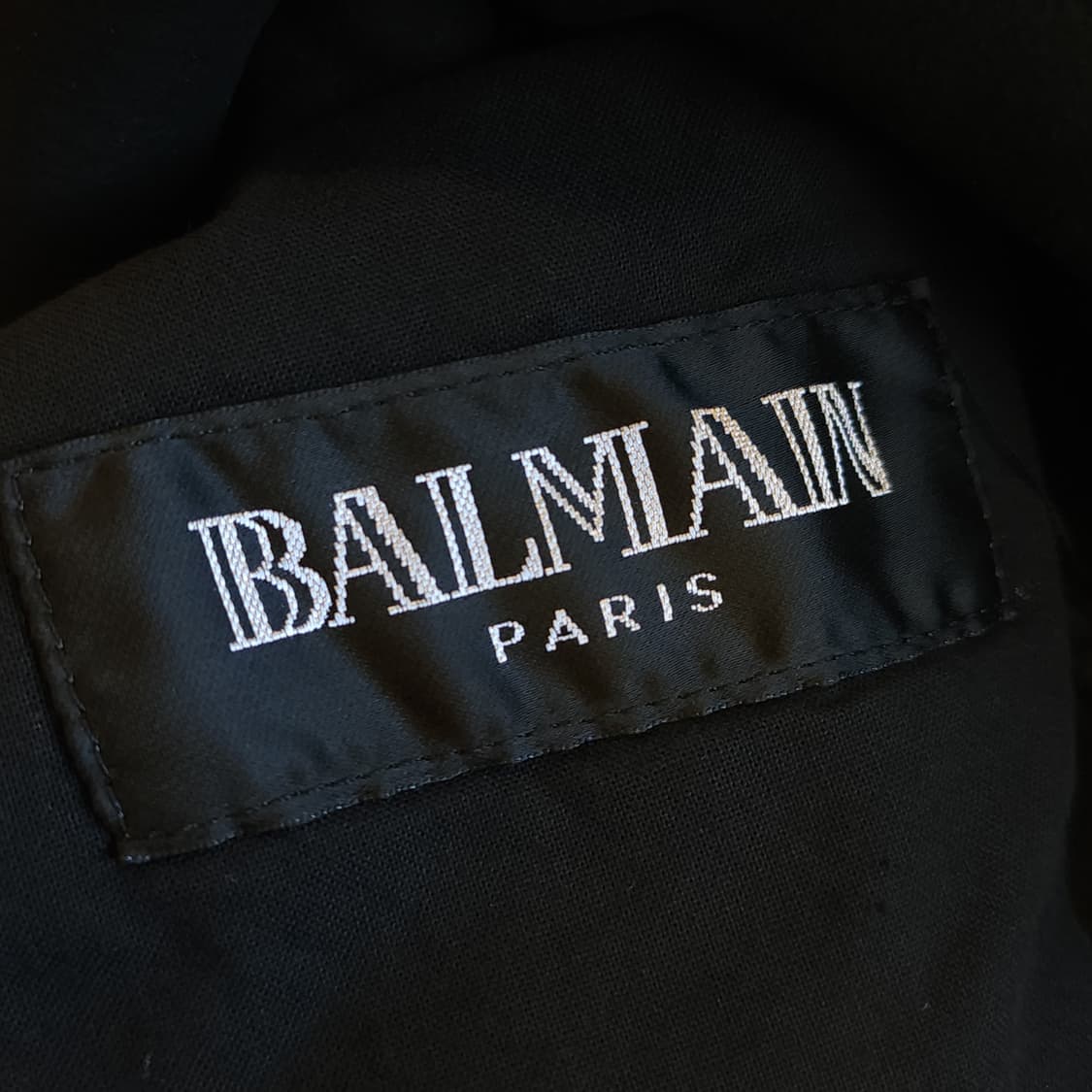 발망 무스탕 밀리터리 필드자켓 블랙 발망 데카르넹 52 상품이미지7