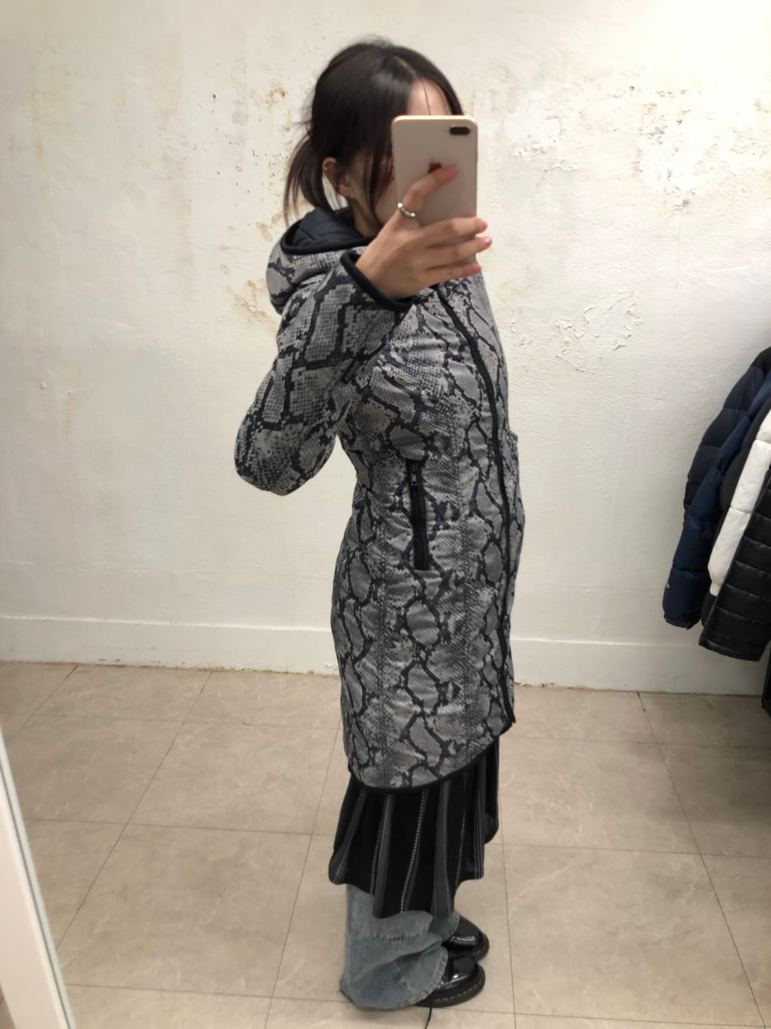 히스테릭 글래머 뱀피 코트 롱패딩 상품이미지1