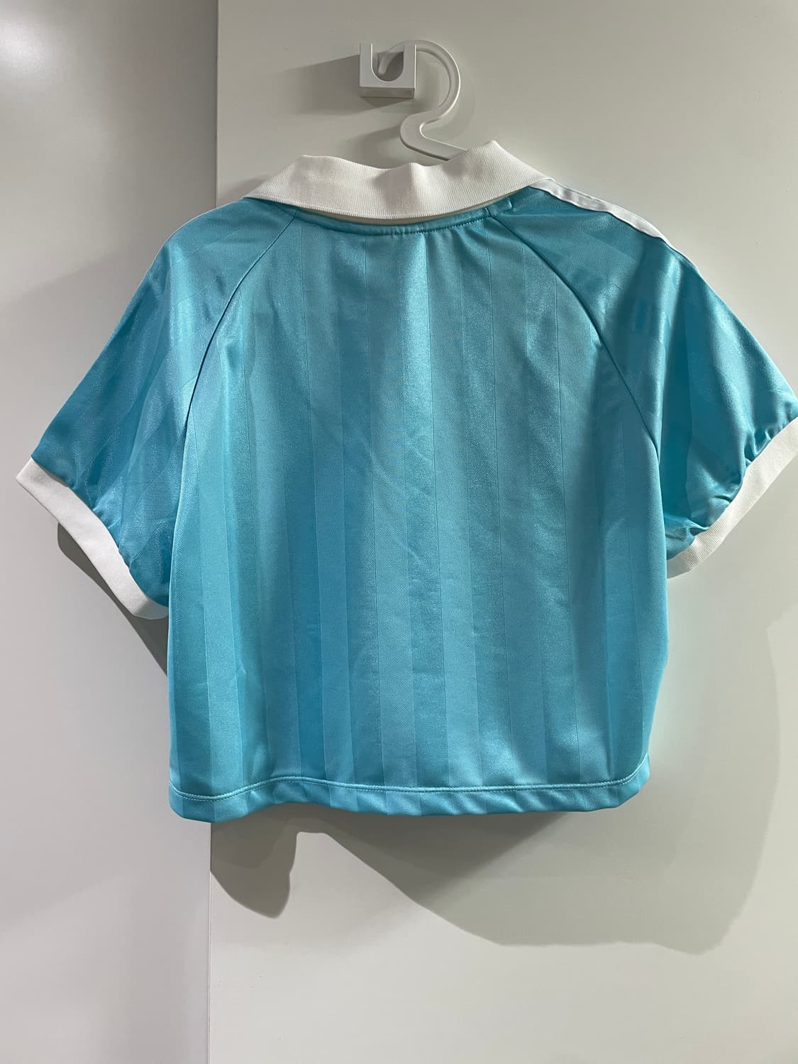 XL) 아디다스 축구 싸커 크롭탑 스카이블루 상품이미지2