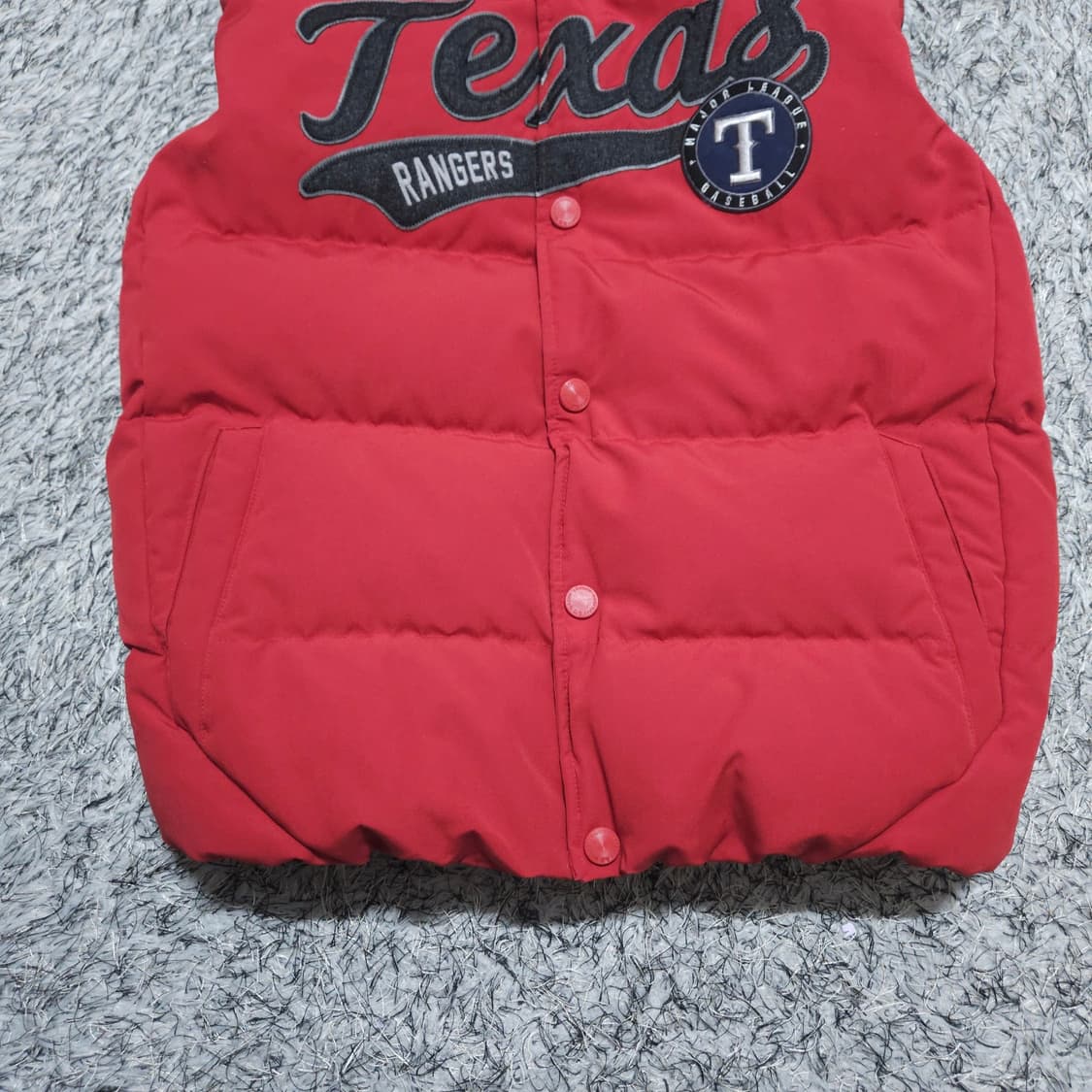 MLB)100 남자 텍사스 오리털 패딩조끼 덕다운조끼 / 왕눈이샵 상품이미지3