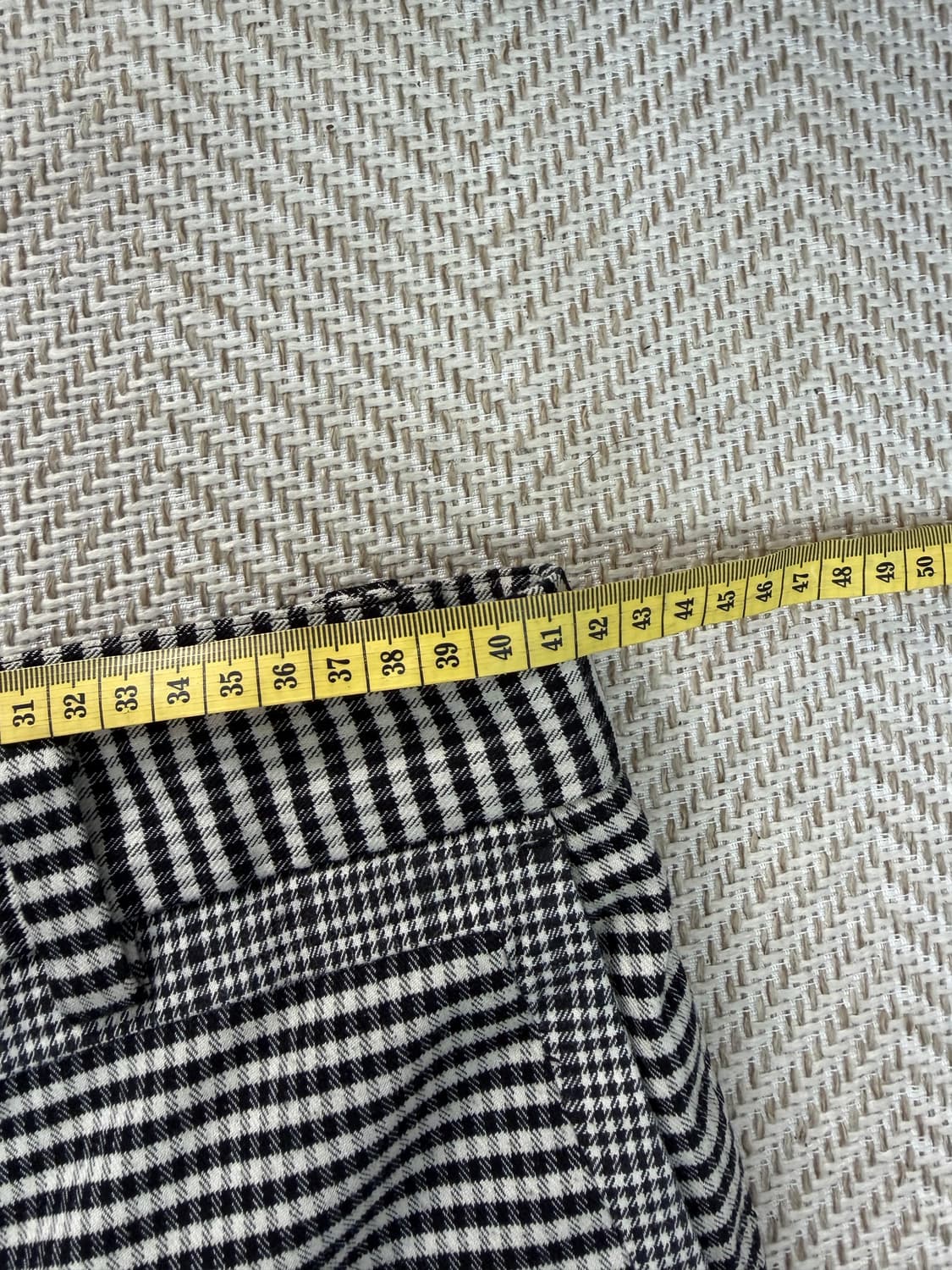 정품) 시스템옴므 한섬 깅엄 체크 바지 82(32-33) 상품이미지9