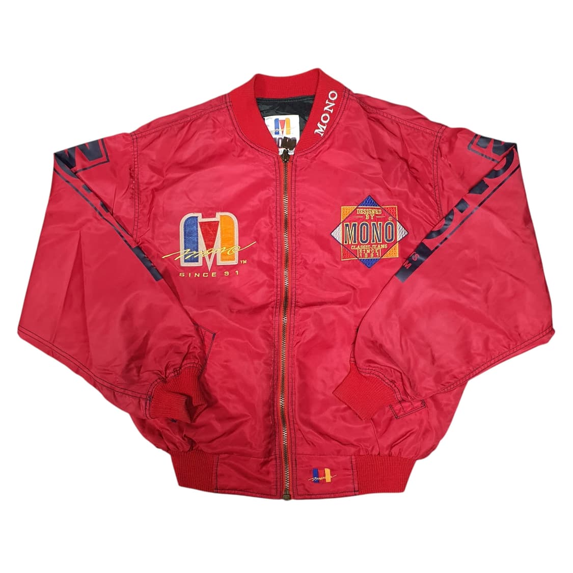 ✨ (바배) 모노 스포츠 90s 올드스쿨 레이싱 봄버 자켓  상품이미지2