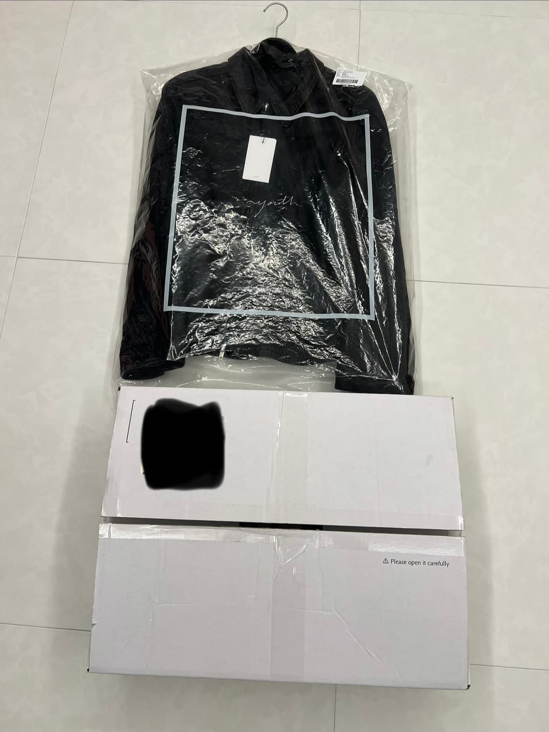 유스 youth 26s 워시드 레더 블루종 S사이즈 새상품 판매합니다 상품이미지3