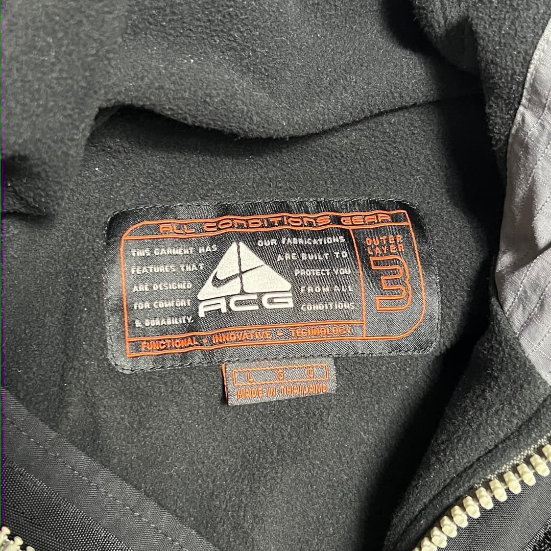 L 나이키 acg 90’s 빈티지 레이어 3 아노락 상품이미지4