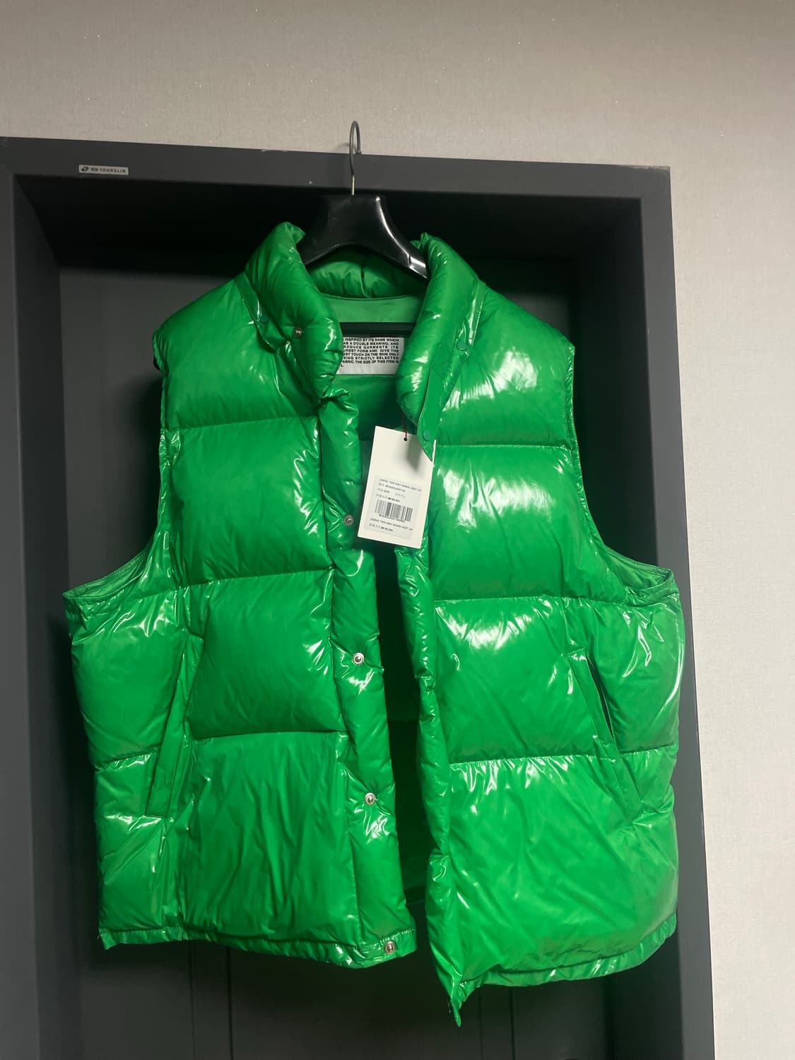 BIRTHDAYSUIT 그린 패딩 조끼 (L) 상품이미지2