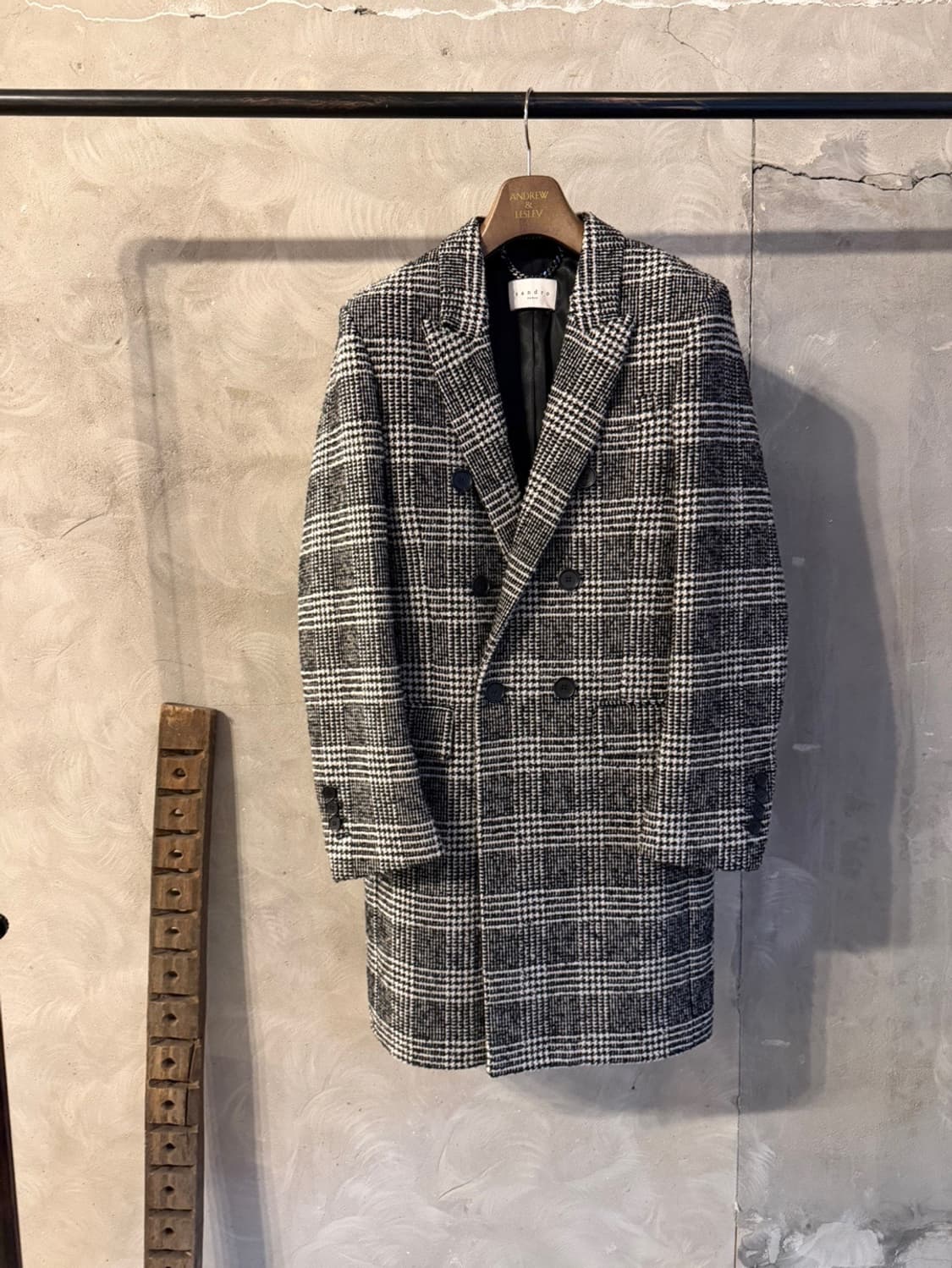 산드로 더블브레스티드 코트 남성95-슬림100 상품이미지10