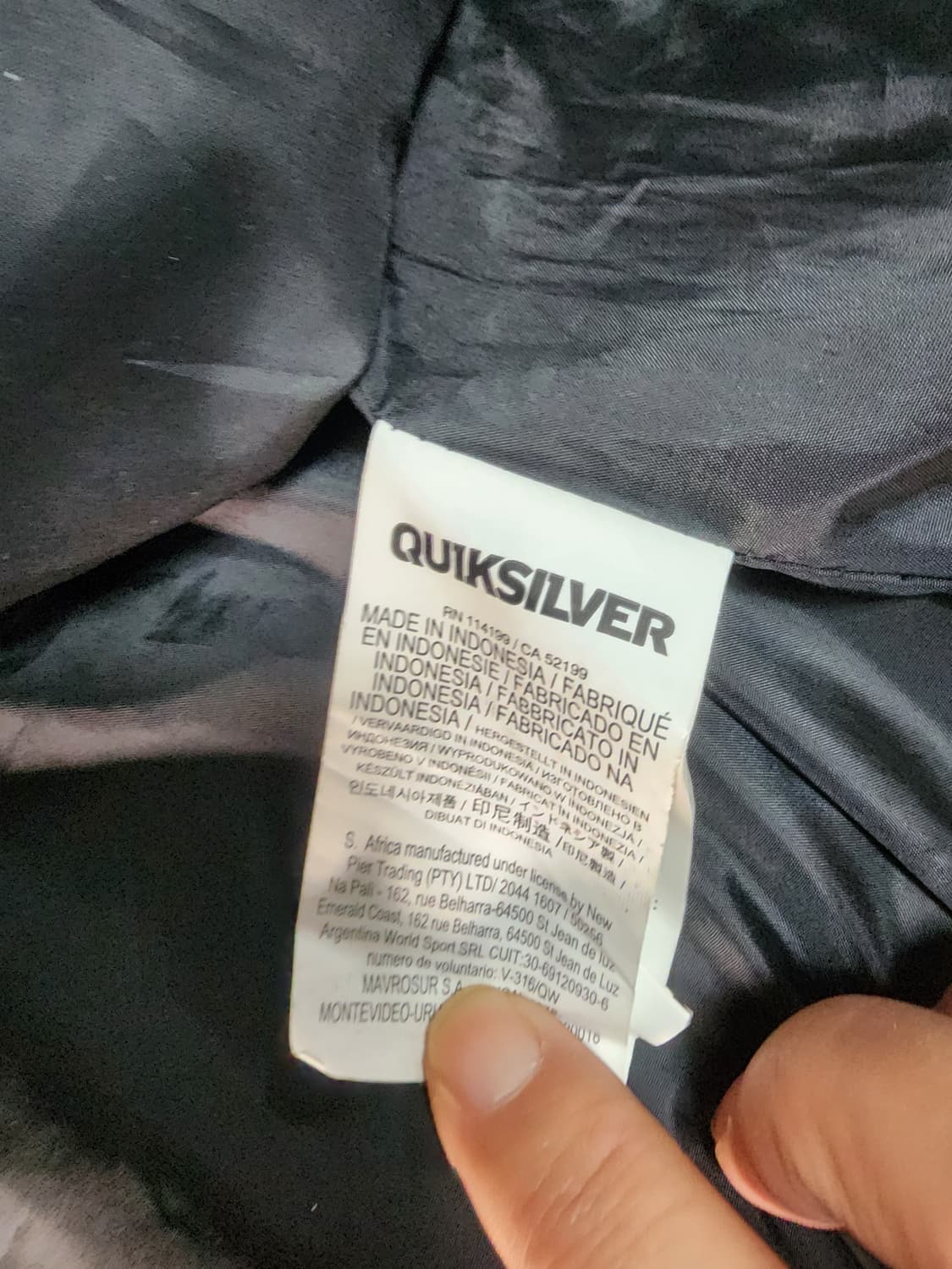 퀵실버 후드 보드복 자켓 블랙 상품이미지4