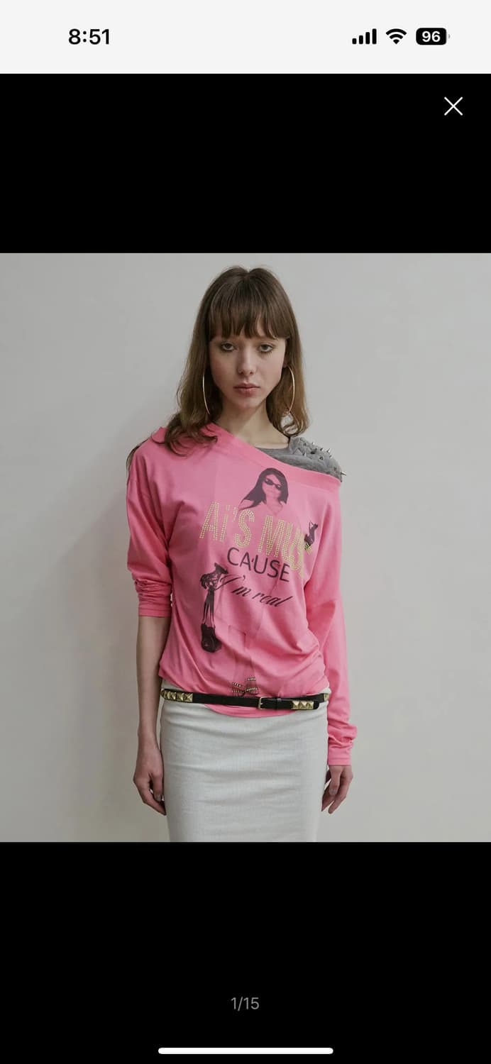 스컬프터 어반뮤즈 티셔츠 M (판매/교환) 핑크->화이트 상품이미지1