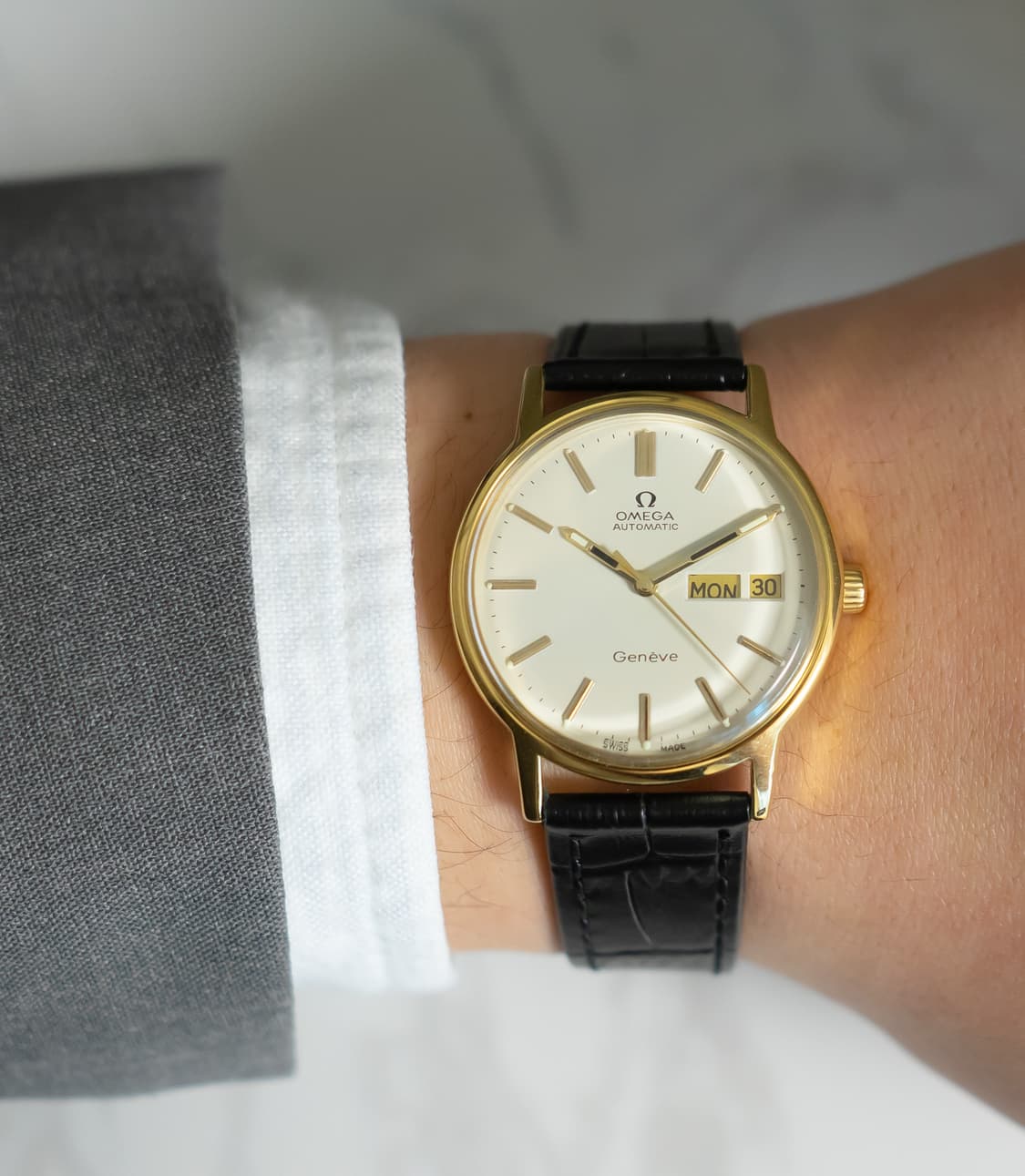 오메가 제네브 데이데이트 오토매틱 빈티지 시계 상품이미지1
