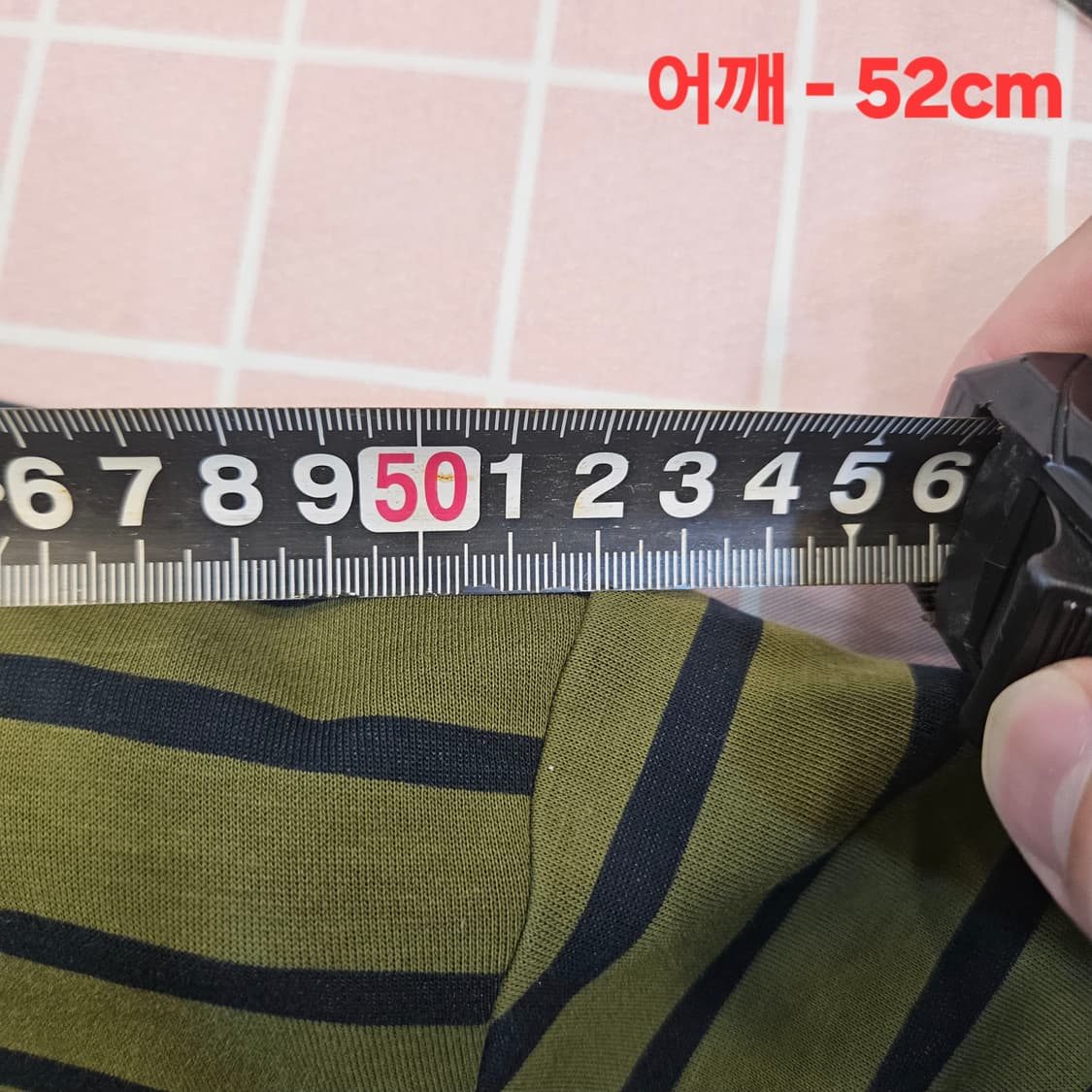유니클로 AIRism 스트라이프 긴팔티 L 상품이미지7