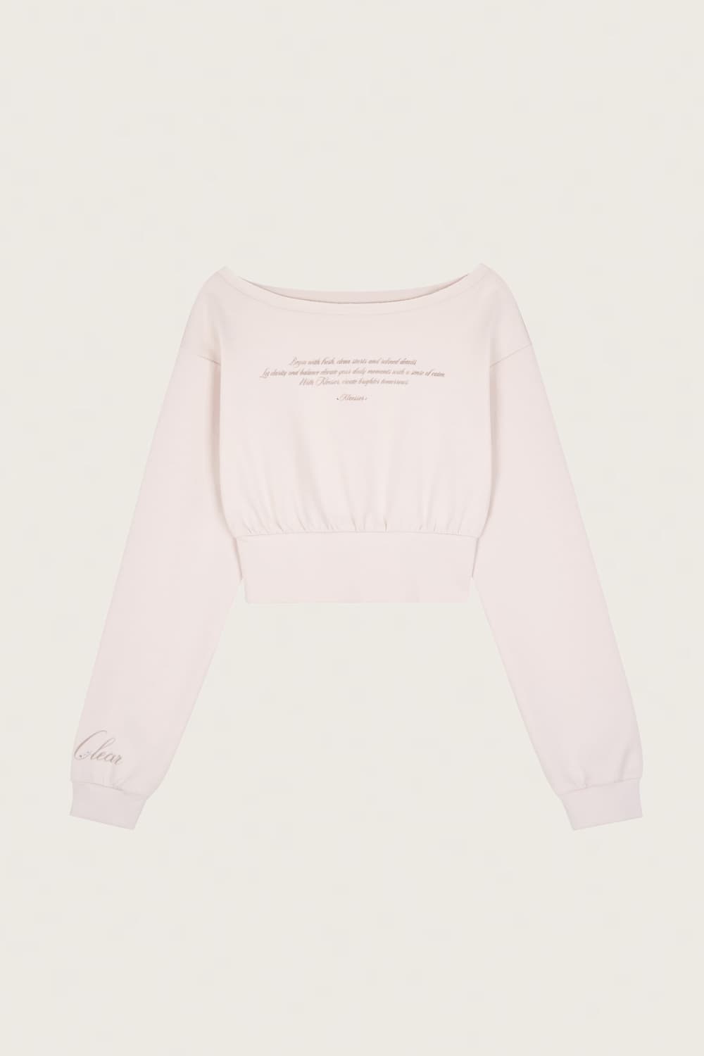 클리시어 슈가 레터링 탑 상품이미지1