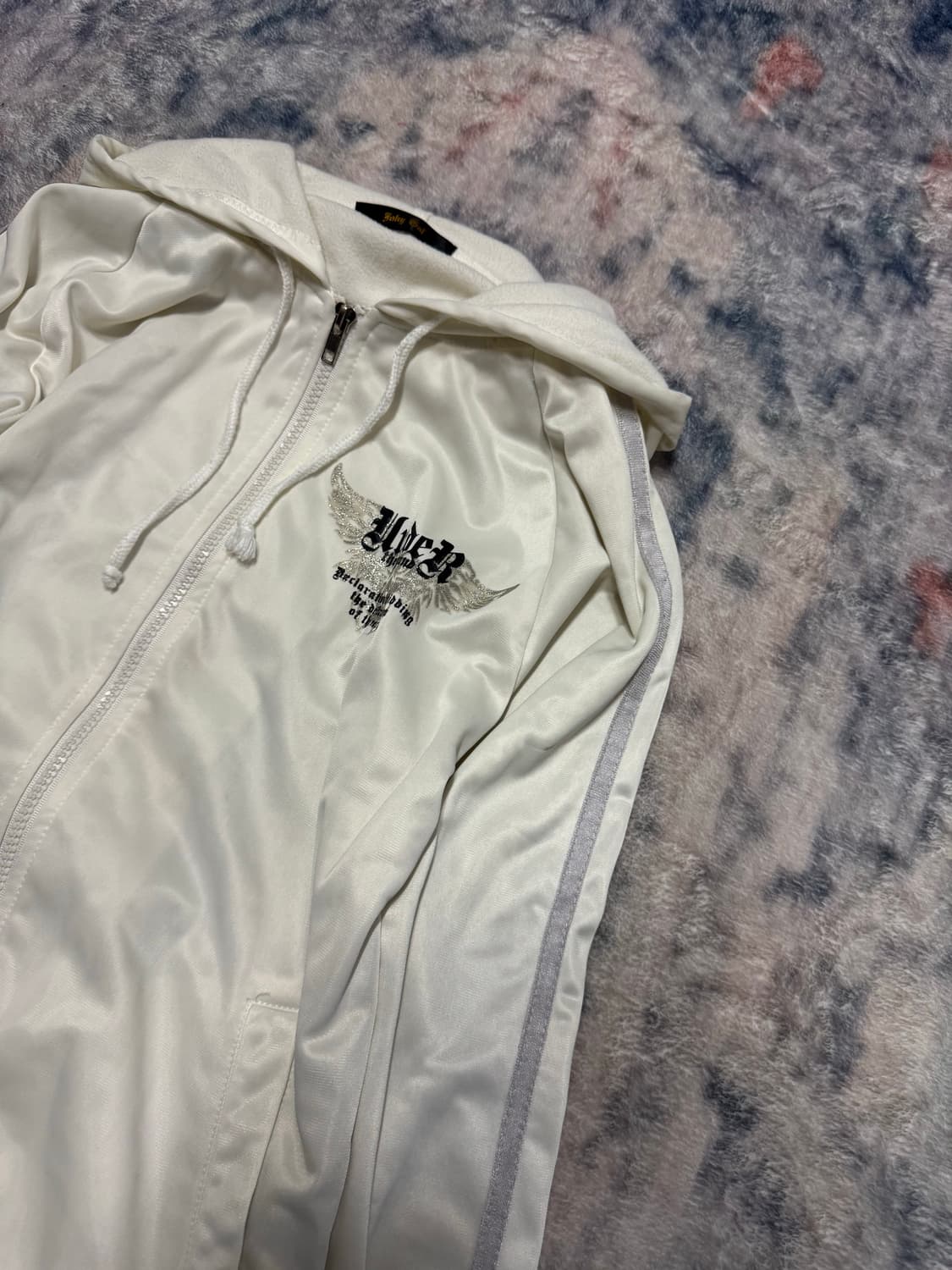 Joky gal y2k hood track top 상품이미지4