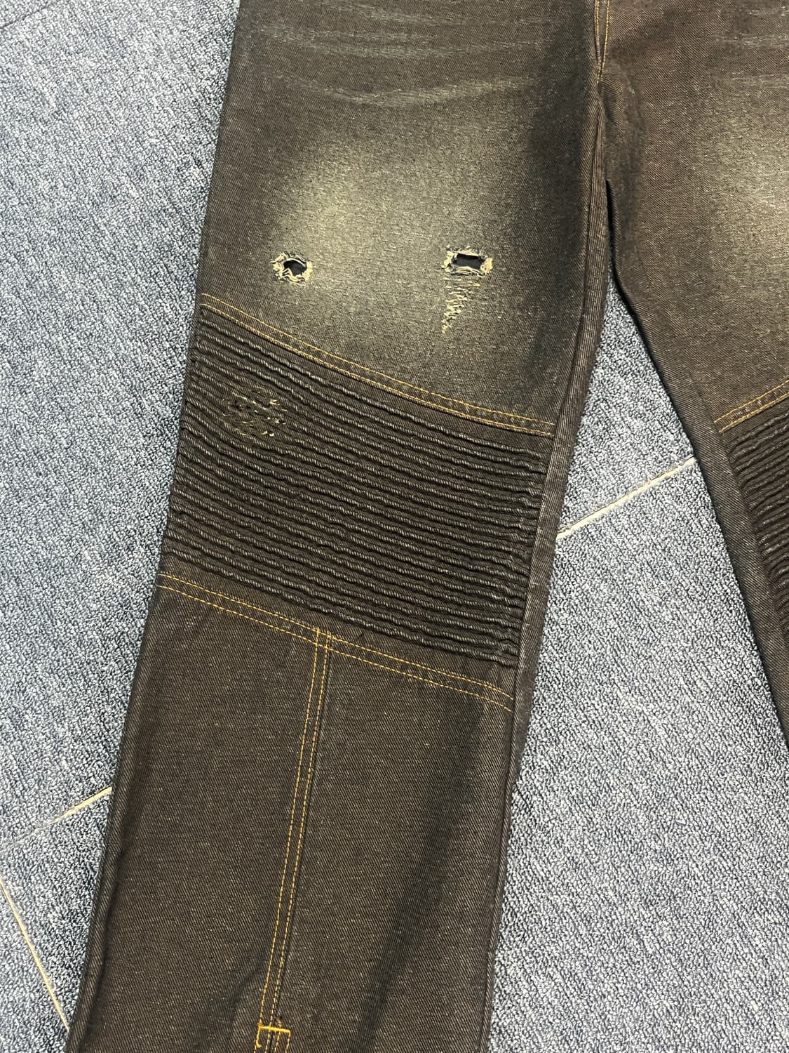 (새상품) 마뗑킴 빈티지 바이커 데님 팬츠 다크그레이 M 상품이미지3