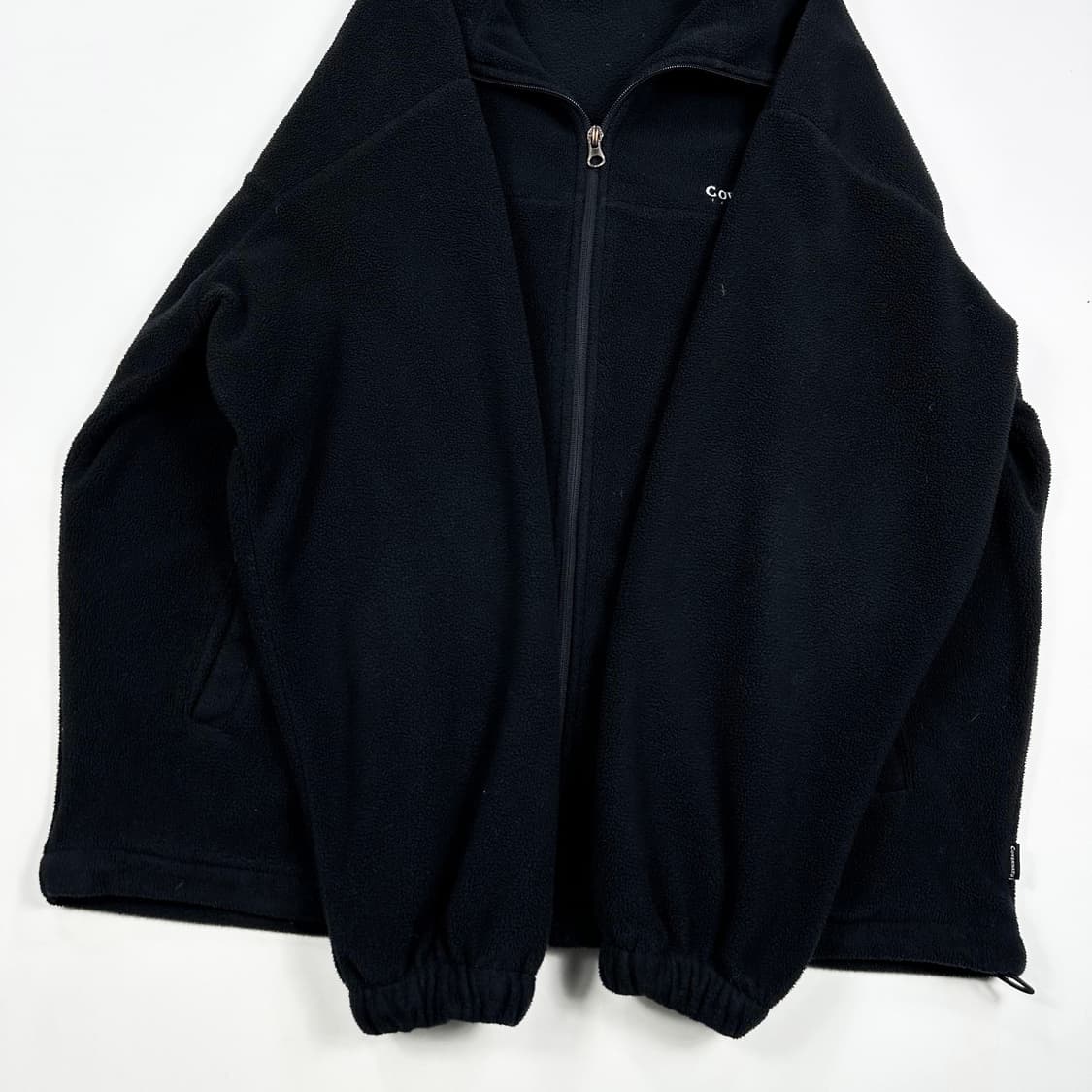 커버낫 자수 로고 블랙 후리스 자켓 (L) 상품이미지3