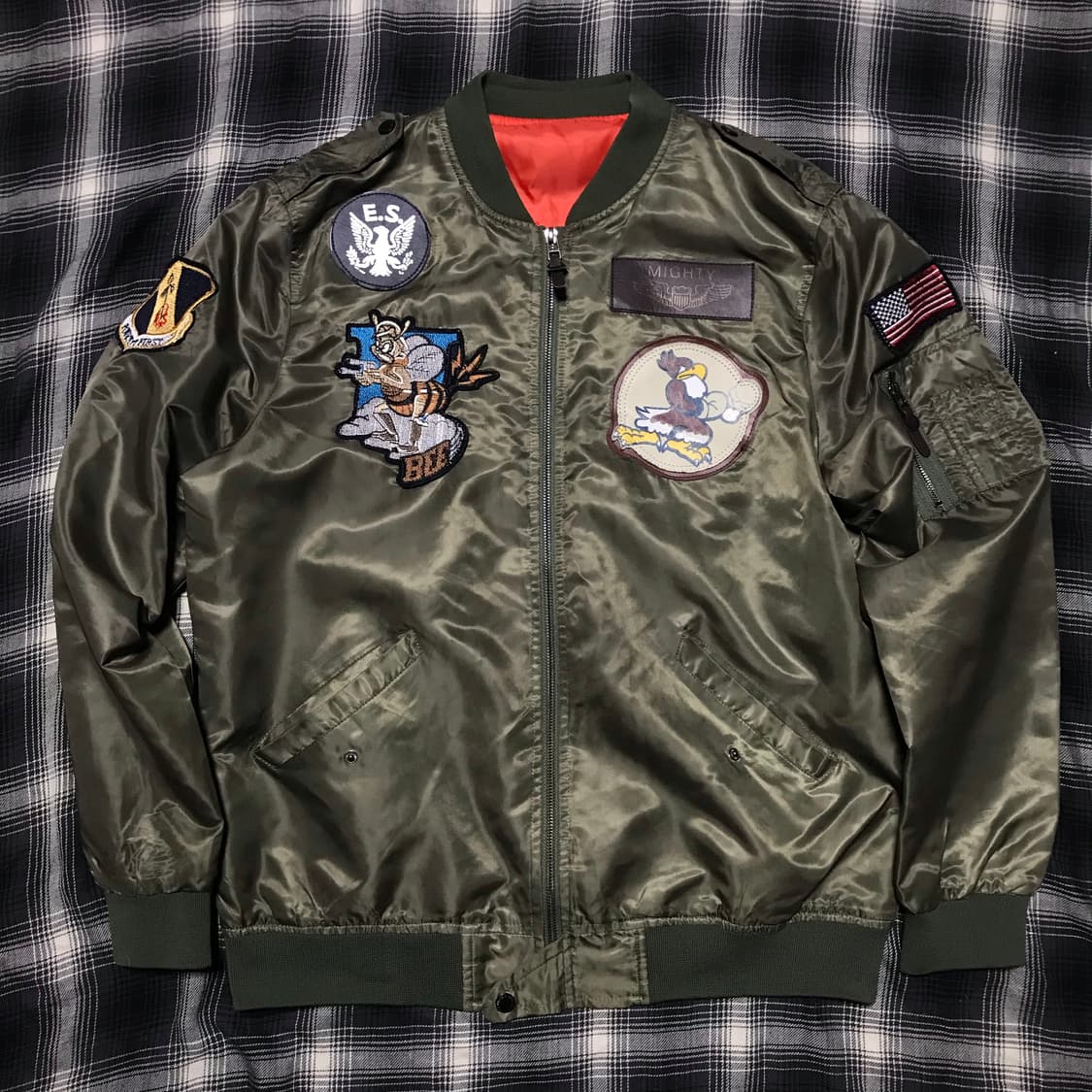 90-00s 재팬 복각 항공자켓 flying type l-2b xxl 상품이미지1