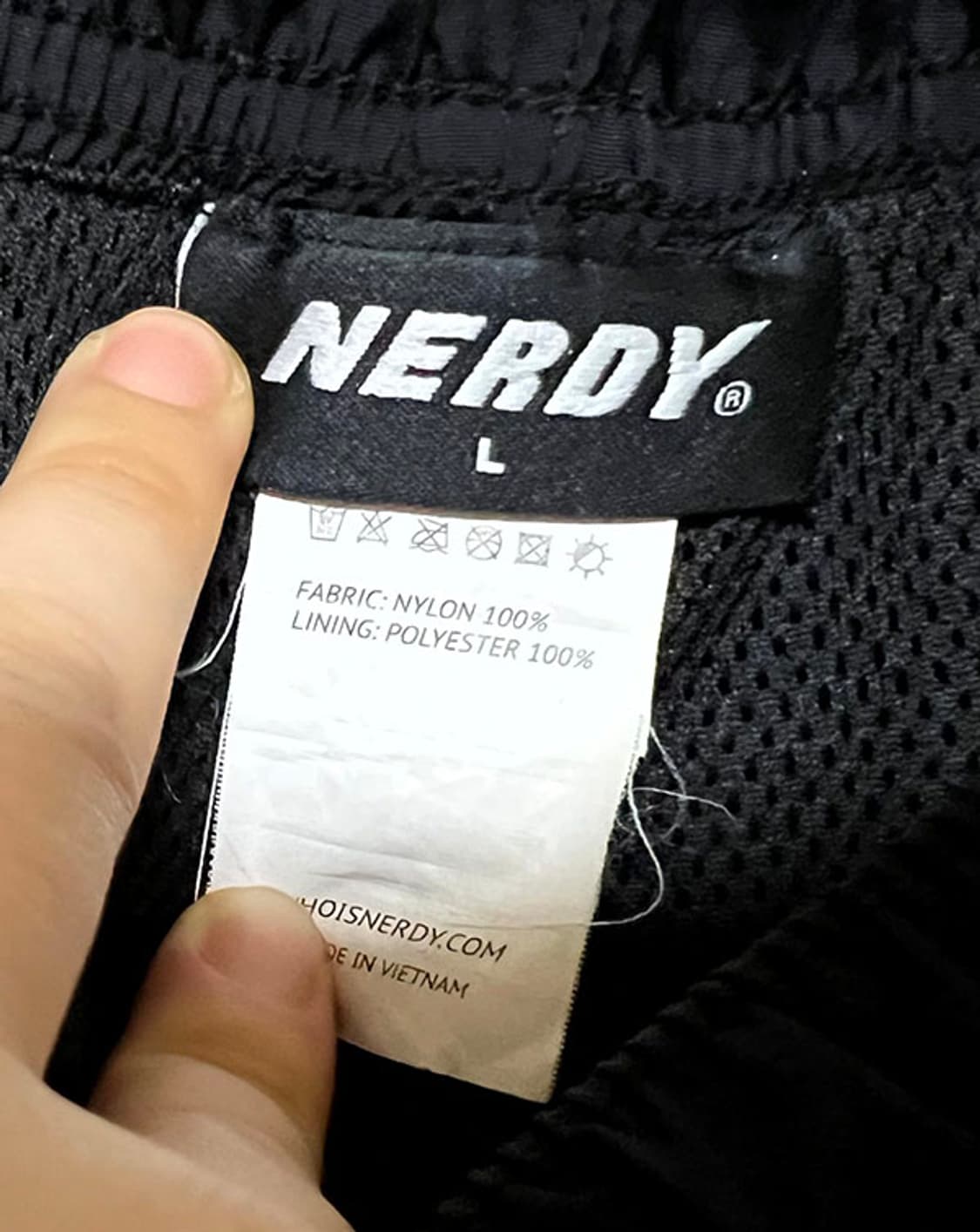 NERDY 널디 남자 트랙 우븐팬츠 조거 블랙 춘추 사이드라인 L 32 상품이미지4