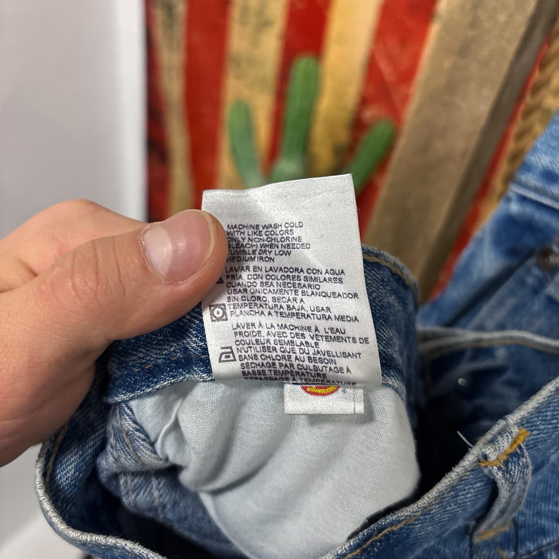 디키즈 릴렉스핏 더블니 스톤워싱 카펜터 워크 데님팬츠 N1232   상품이미지9