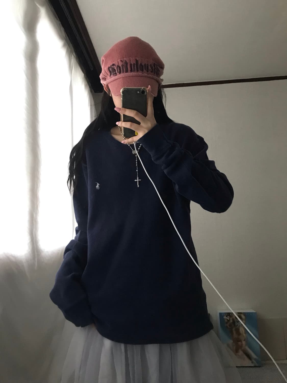 폴로 네이비 와플 롱슬리브 상품이미지3