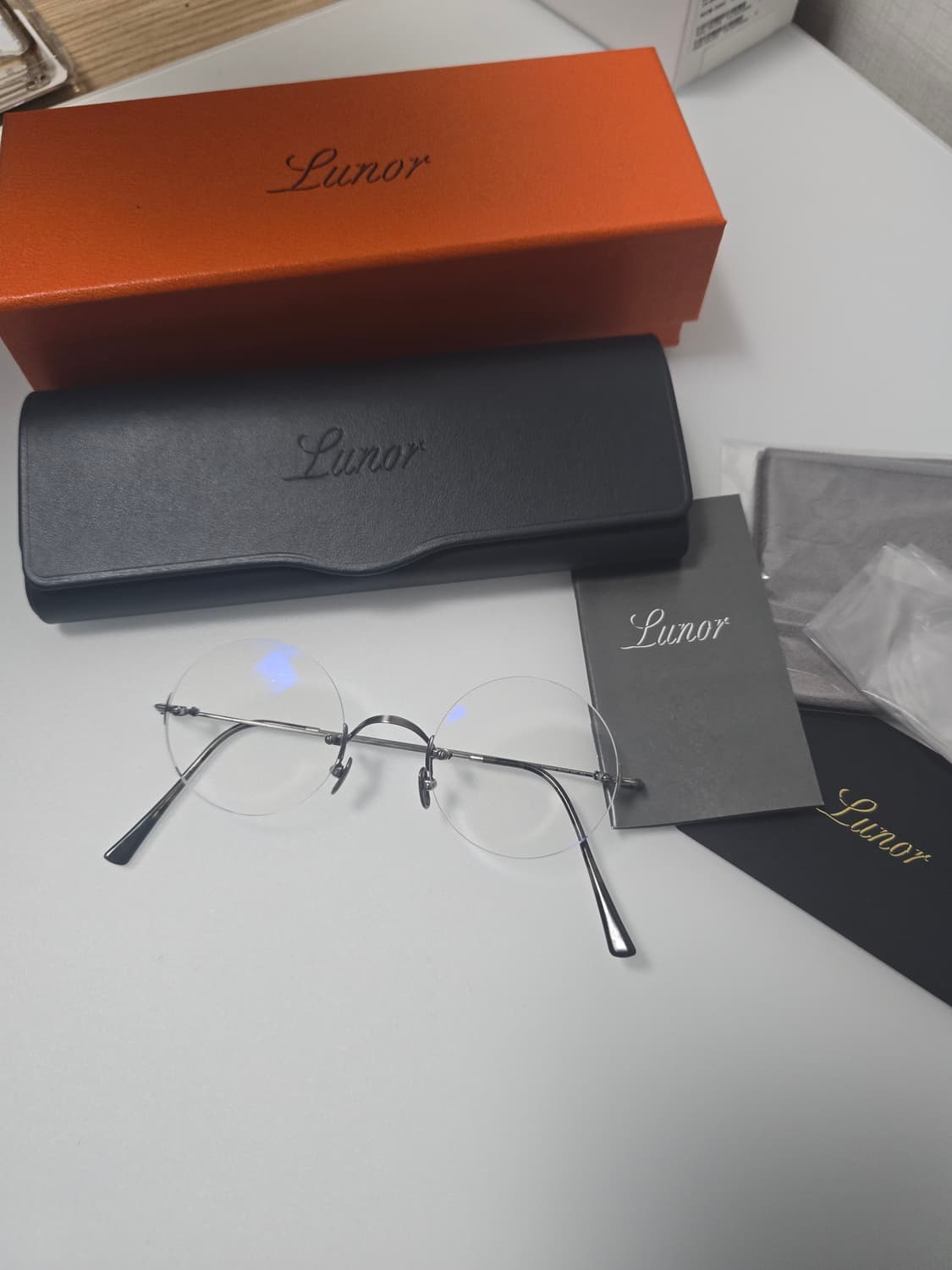 르노클래식 룬드 실버 스티브잡스 무테안경 상품이미지1