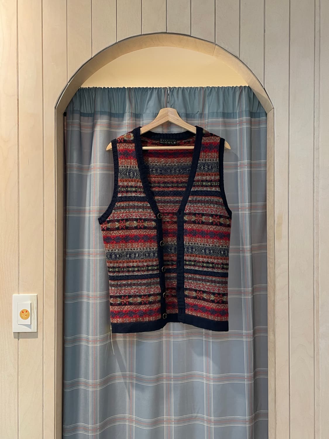 페어아일 버튼조끼 상품이미지2