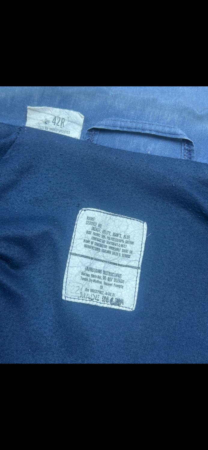 80s 미해군 유틸리티 자켓 상품이미지7