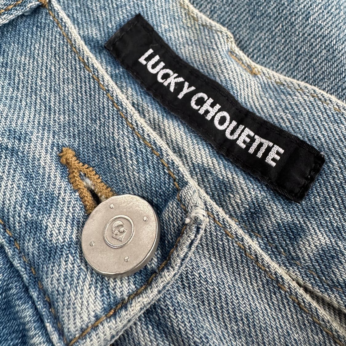 럭키슈에뜨 턱 데님 팬츠 상품이미지2