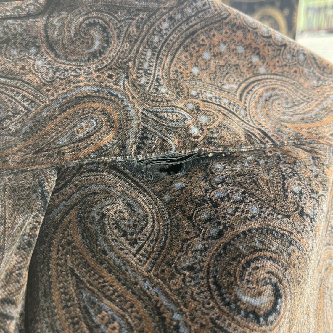 타미힐피거 컨트리 스트릿 펑크 페이즐리 벨벳 셔츠 L C11015 상품이미지6