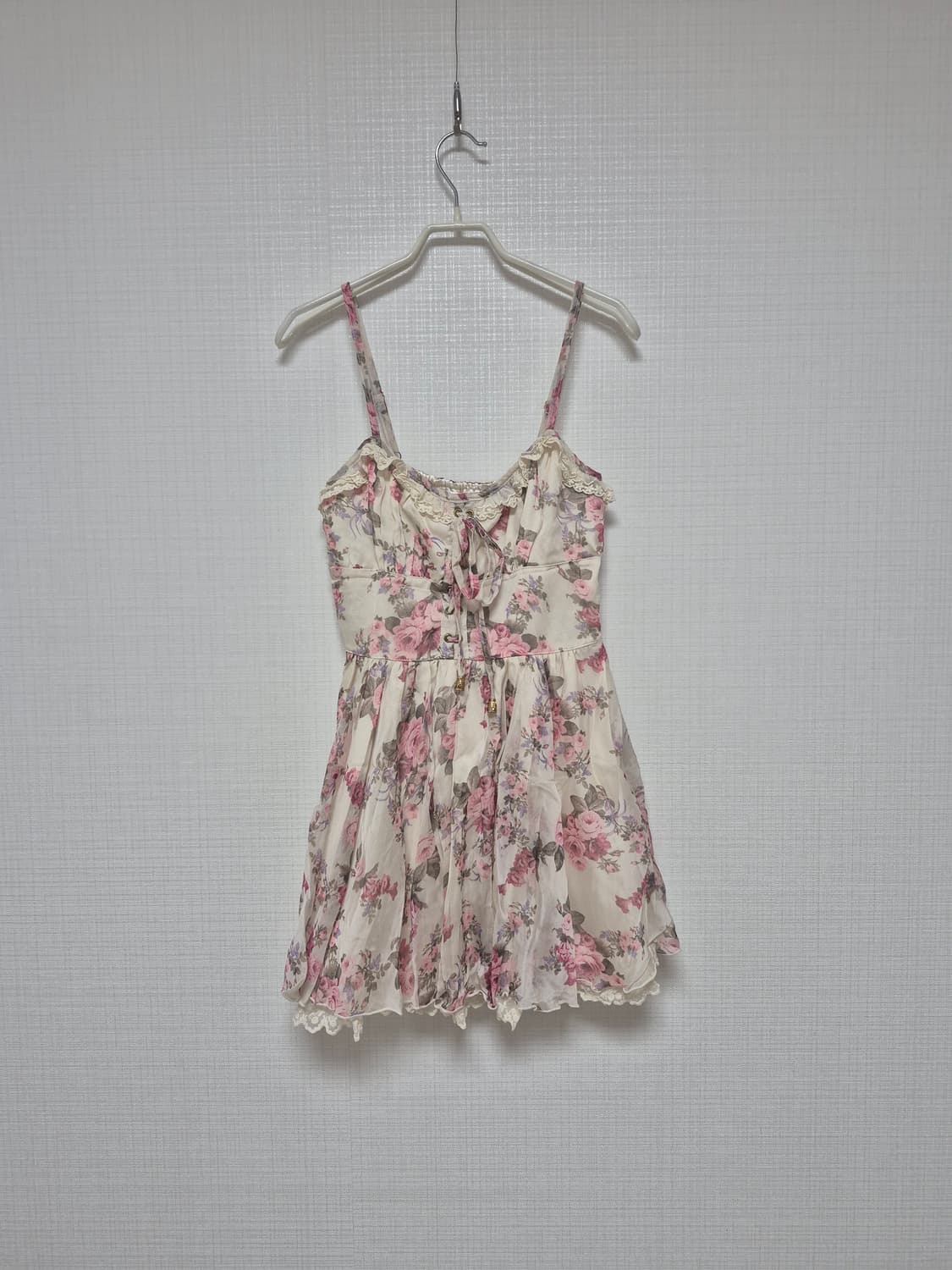 리즈리사 샘플 초고전템 플로럴 히메갸루 원피스 아이보리 상품이미지1