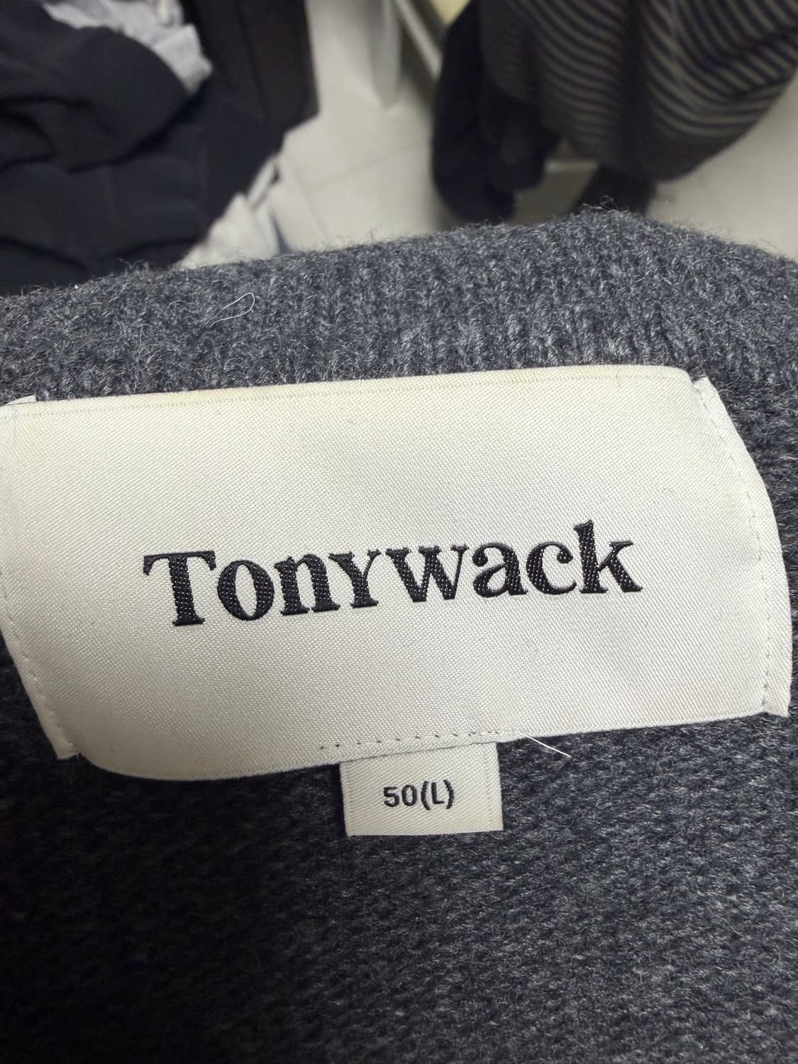 토니웩 아가일 니트 상품이미지3