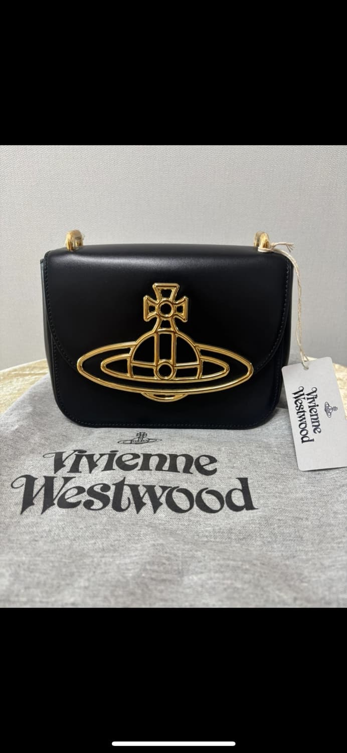 (새상품)비비안웨스트우드 린다 크로스백 블랙 금장 상품이미지2