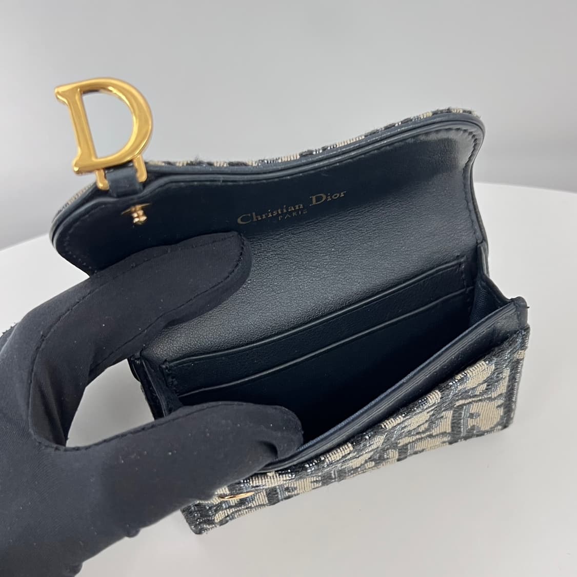 디올 오블리크 새들 여성 카드지갑 상품이미지7