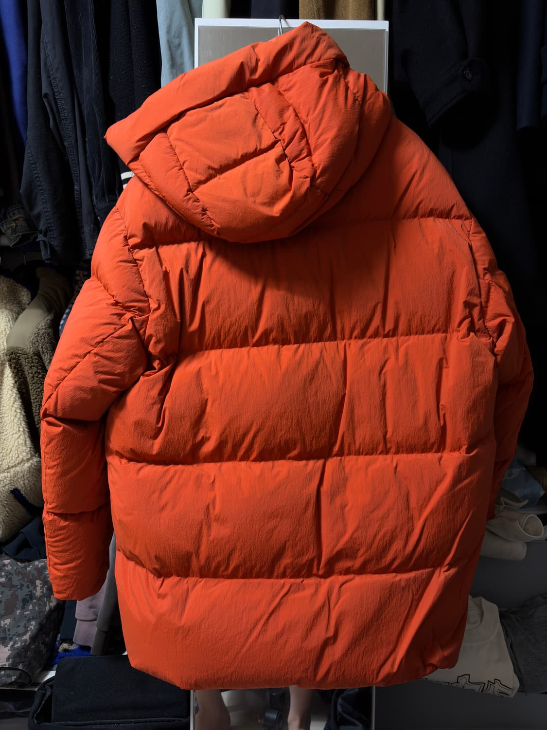 히스 헤지스 하바티 다운 자켓 오렌지 M사이즈 상품이미지2