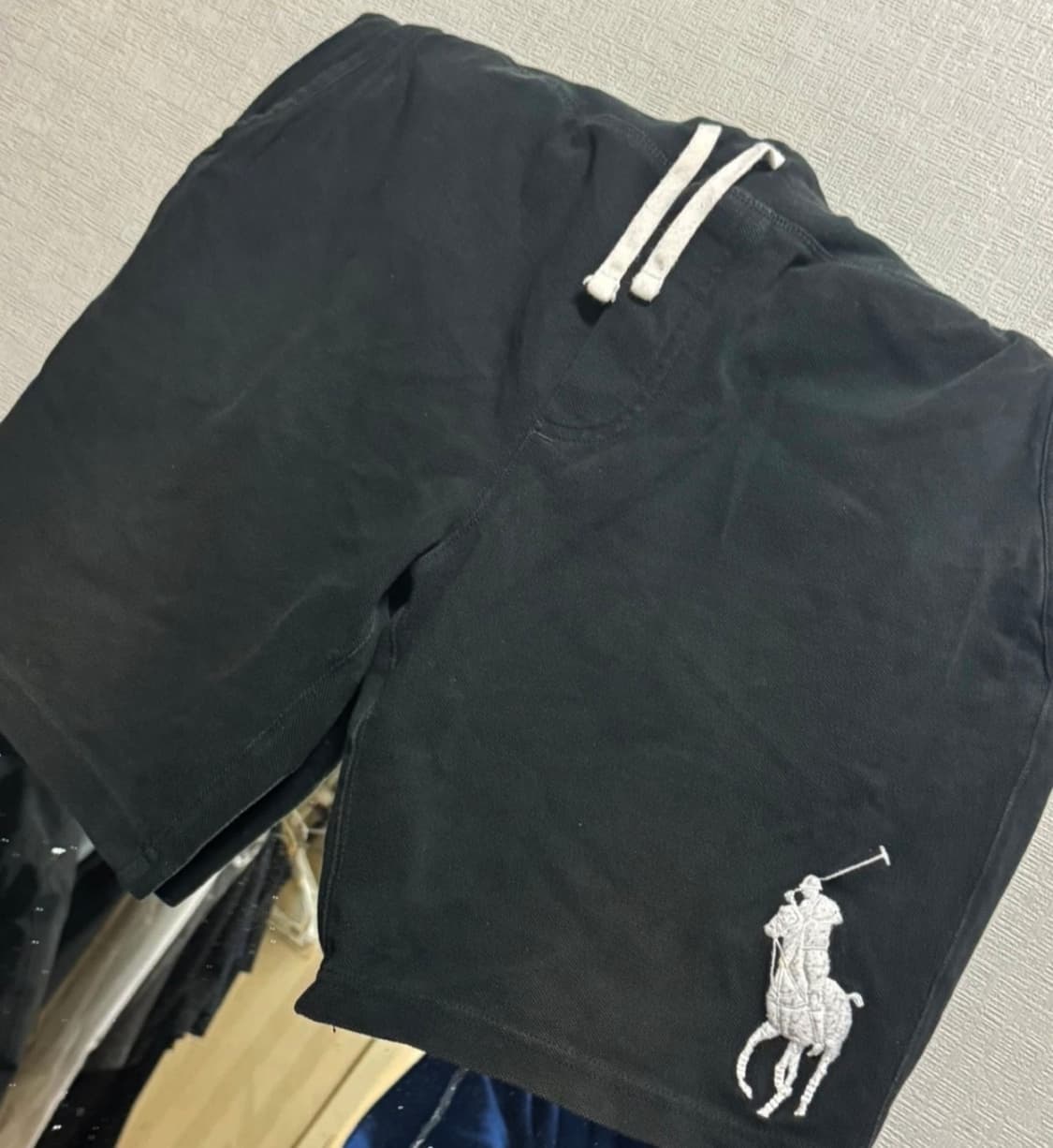 정품 폴로랄프로렌 빅포니 블랙 반바지 S 상품이미지1