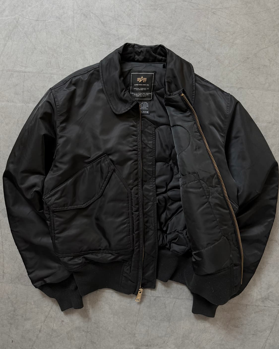 Alpha Industries 알파 인더스트리 CWU-45 자켓 블랙컬러 상품이미지3