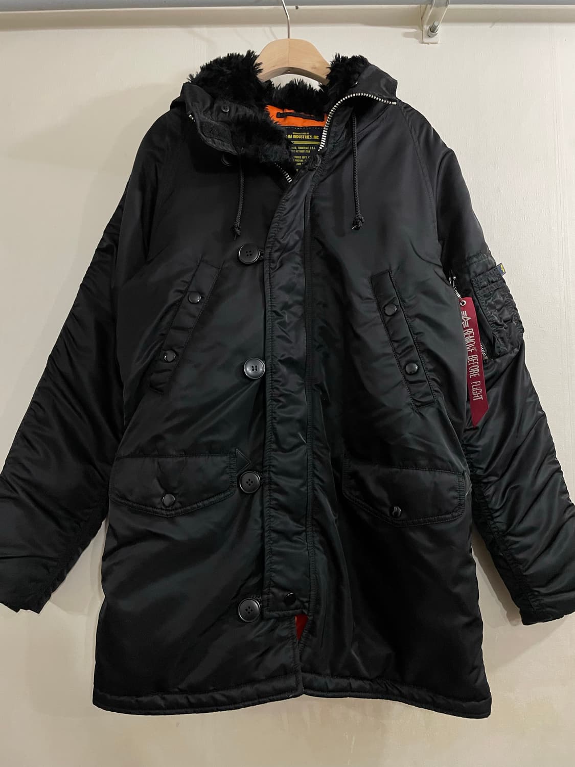 알파인더스트리 n3b 야상 파카 블랙 상품이미지2