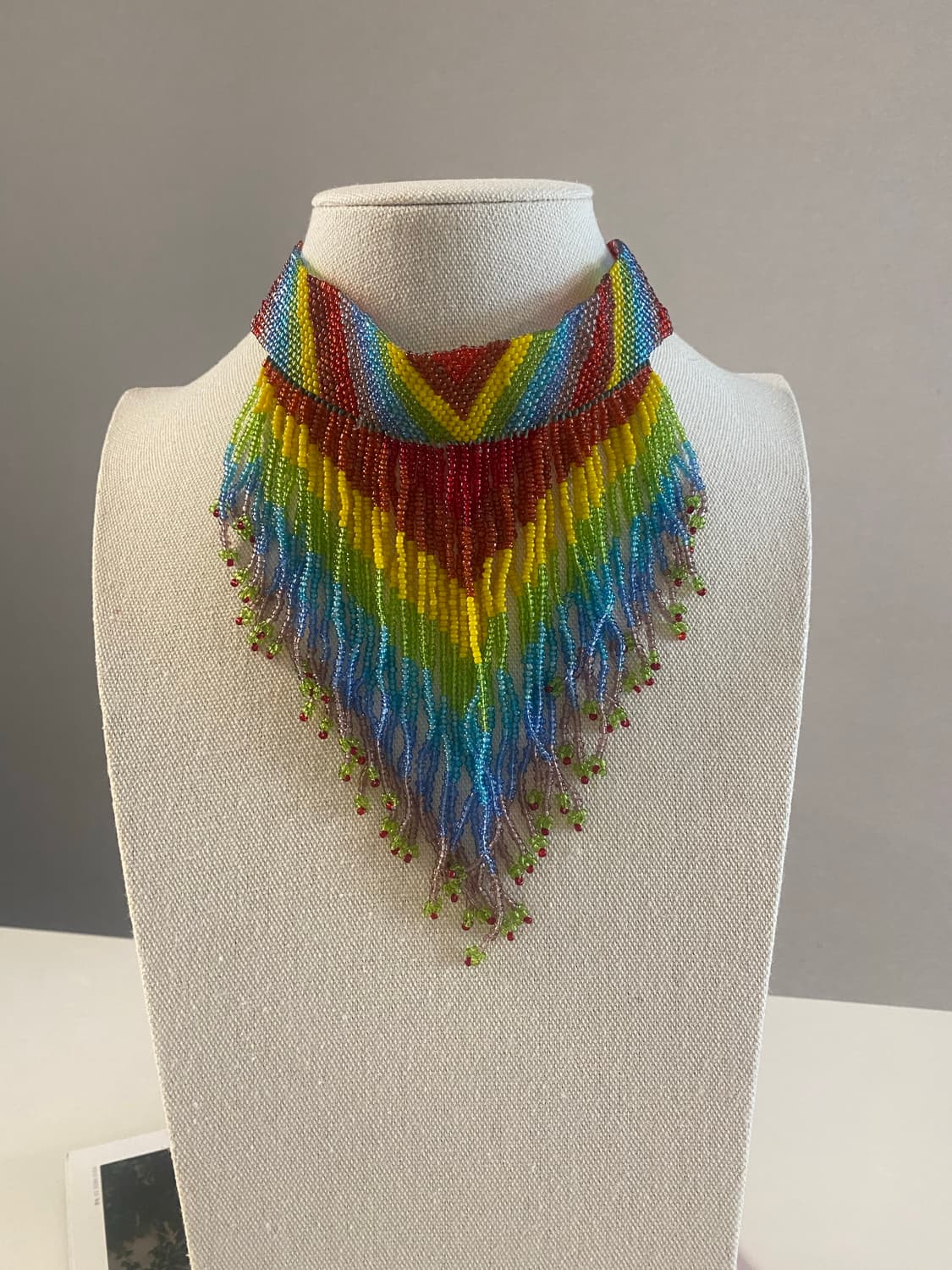 일본수입 레인보우 비즈 초커 목걸이 상품이미지5