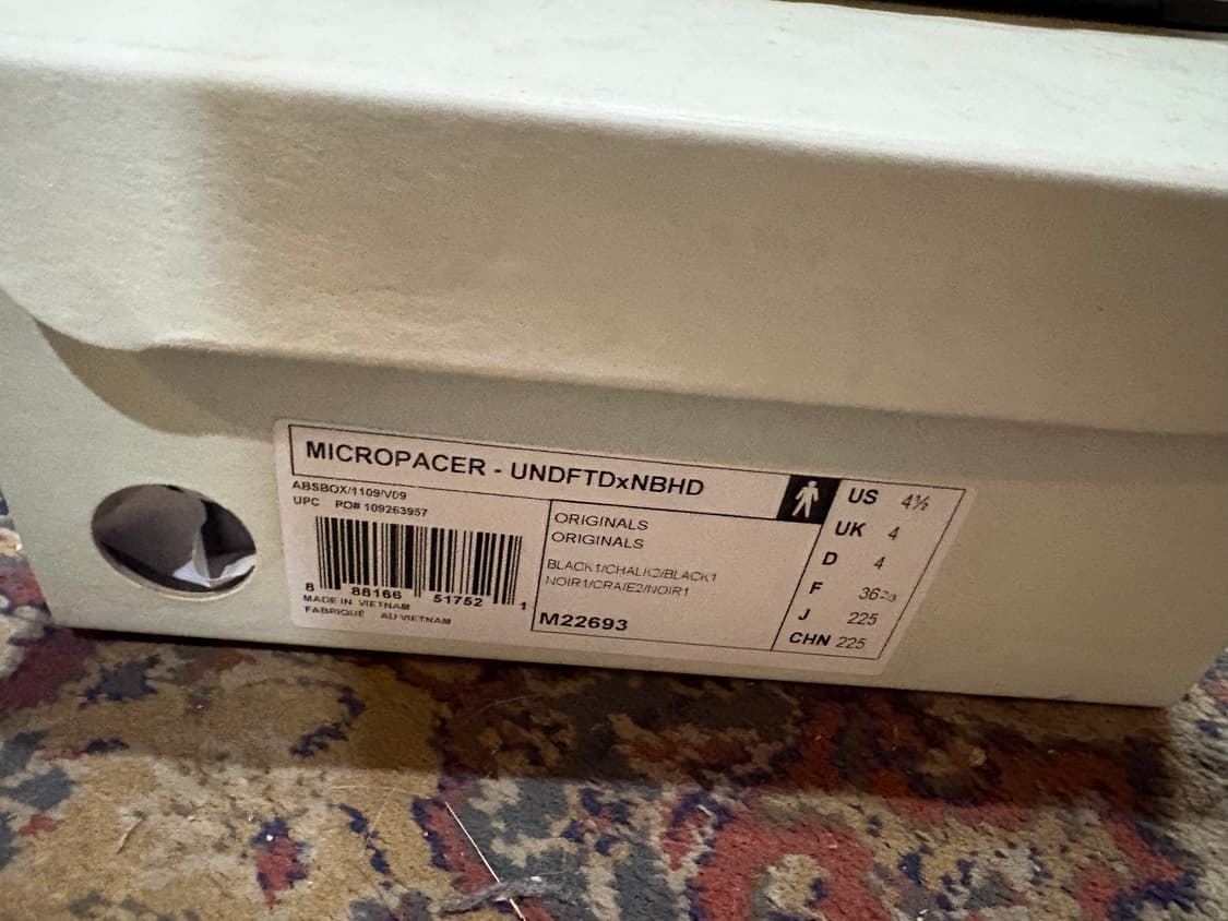 [225사이즈]아디다스 x 네이버후드 x 언디핏 마이크로페이서 상품이미지5